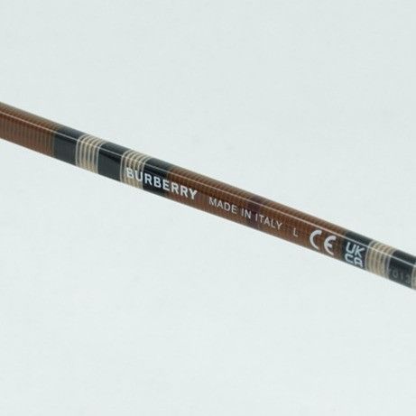 Burberry Burberry BE2367 3966 Eyeglasses Check Brown 54mm Square Fram Size ONE SIZE - 3 Thumbnail