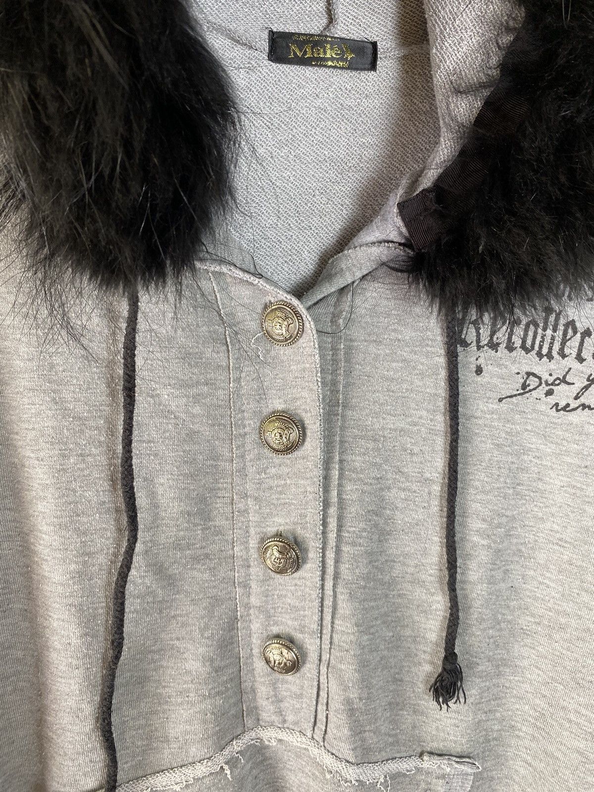 If Six Was Nine × Japanese Brand × Le Grande Bleu (L.G.B.) Fur hoodie poem skull 💀 japanese brand Size US L / EU 52-54 / 3 - 10 Thumbnail
