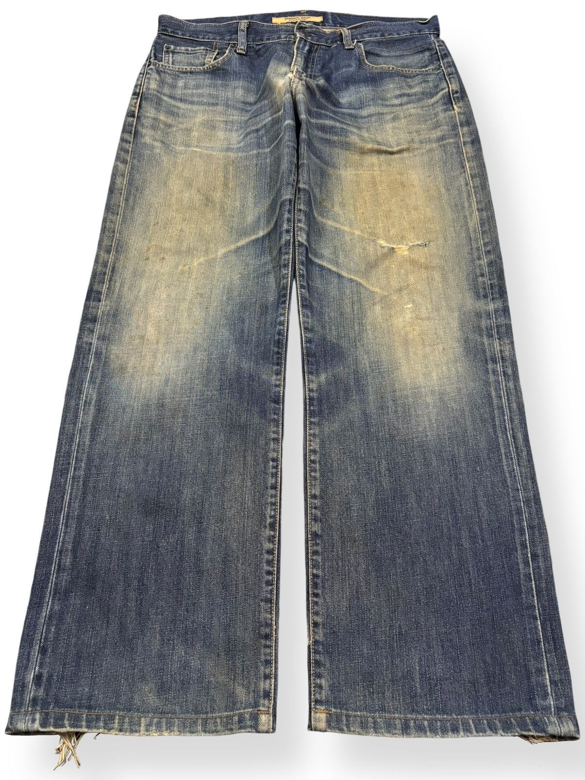 Undercover × Uniqlo Vintage Uniqlo S003 Mud Wash Baggy Distressed Grunge Jeans Size US 34 / EU 50 - 1 Thumbnail