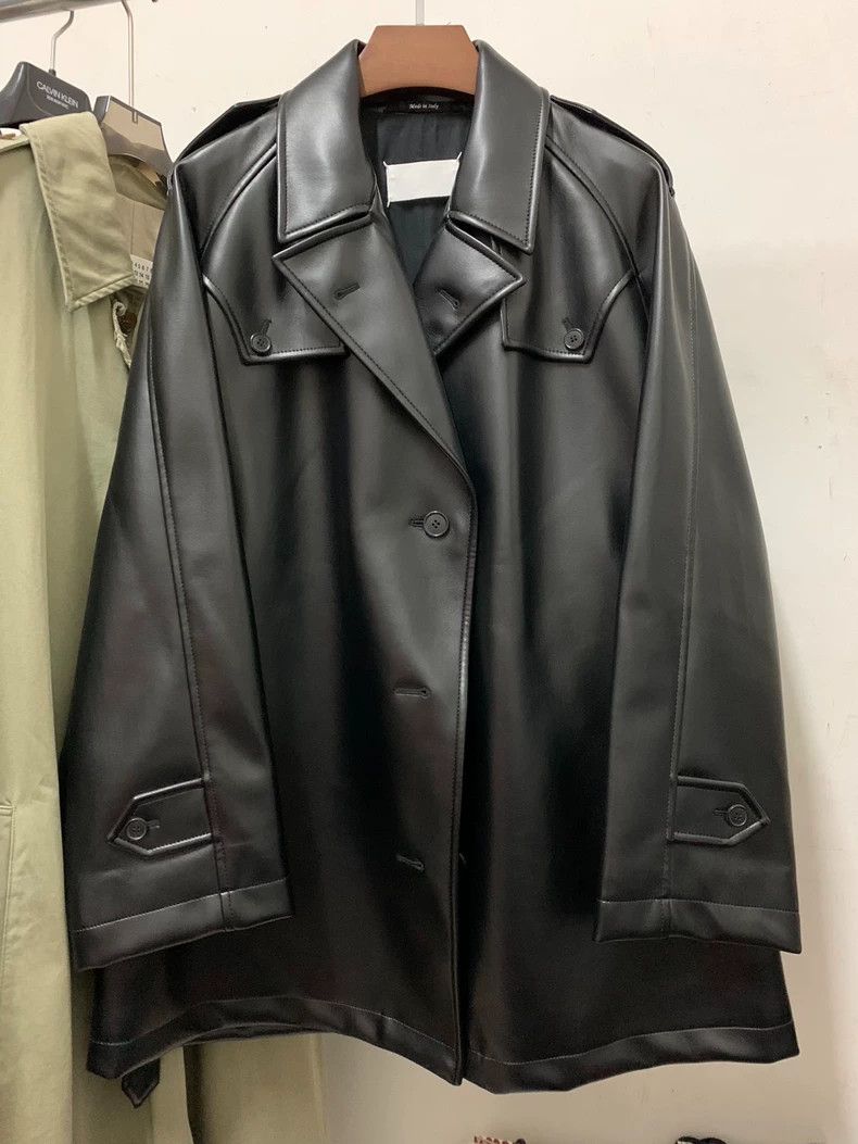 Maison Margiela SS19 Leather Coat- dmc