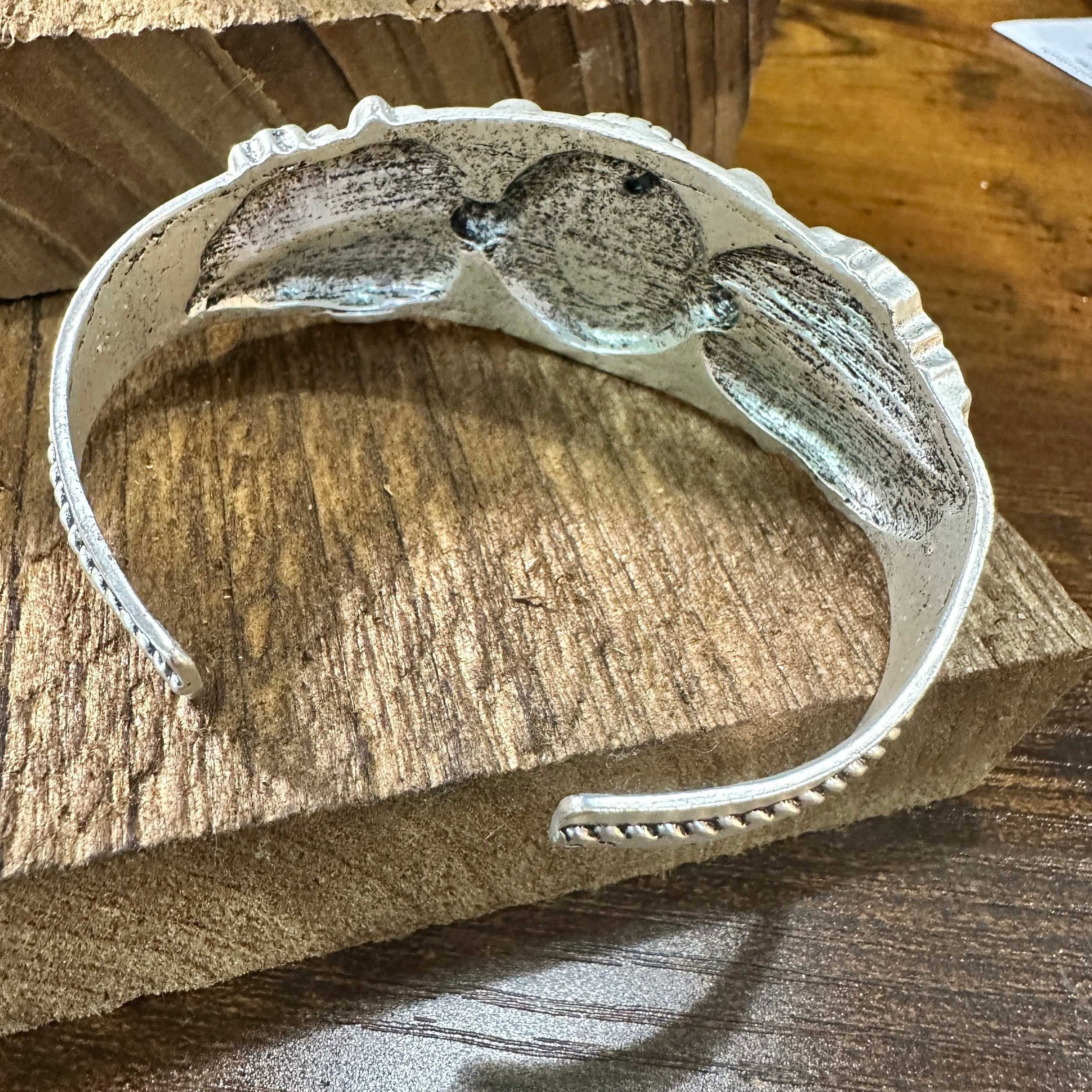 Other Turquoise Cuff Bracelet - Authentic Navajo Style, Boho Nativ Size ONE SIZE - 9 Thumbnail