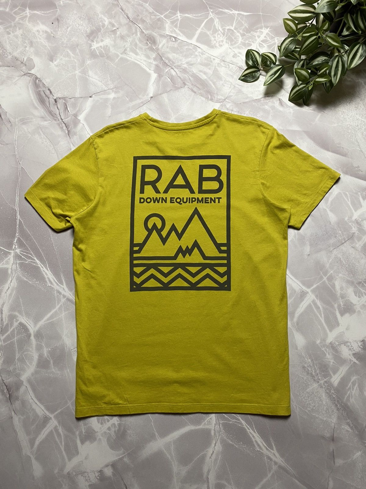 Rab Rab Stance Geo SS T-Shirt Organic Cotton Yellow Men’s Size M Size US M / EU 48-50 / 2 - 3 Thumbnail