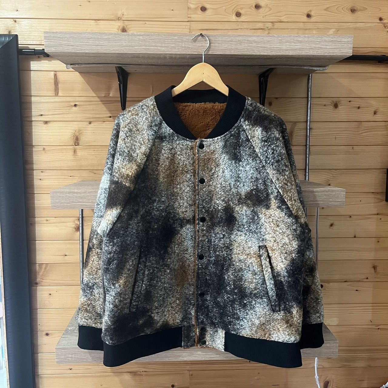 If Six Was Nine no id black boa faux fur reversible jacket Size US M / EU 48-50 / 2 - 1 Thumbnail