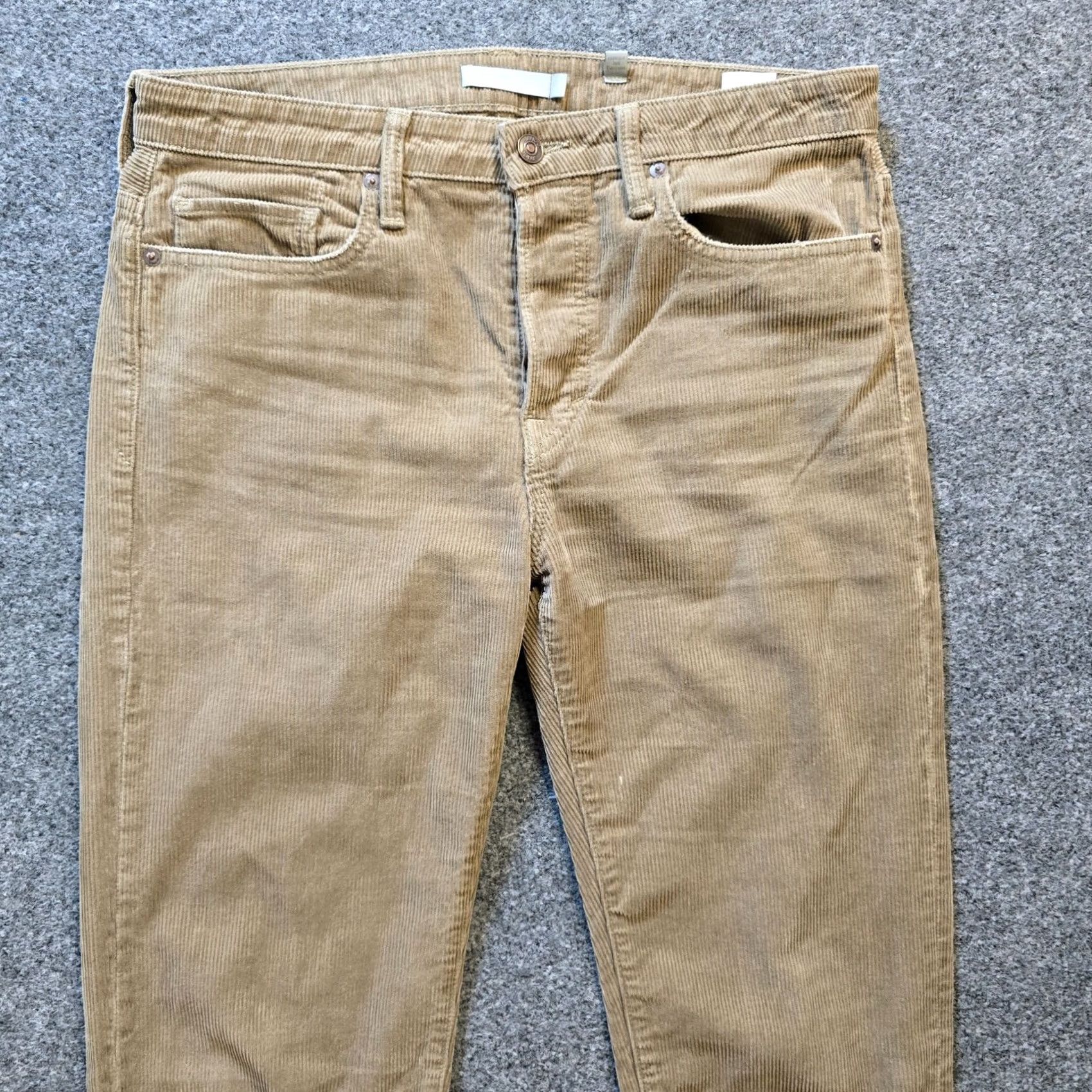 Vince Vince Pants Womens Size 6 Brown Corduroy Straight Cropped Casual Capstone Capsule Casual Women Pants Flat Front Easy Care Machine Washable Size 28" / US 6 / IT 42 - 2 Thumbnail