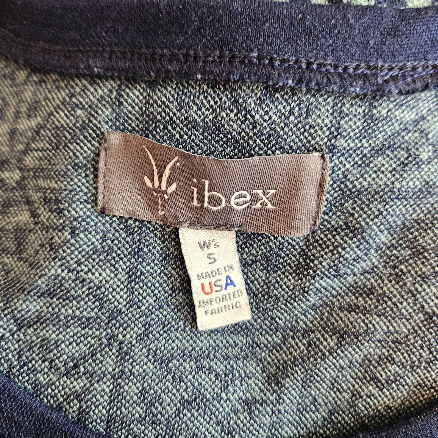 Vintage Ibex Womens Dress Sz Small Blue Long Sleeve Geometric Size S / US 4 / IT 40 - 5 Thumbnail