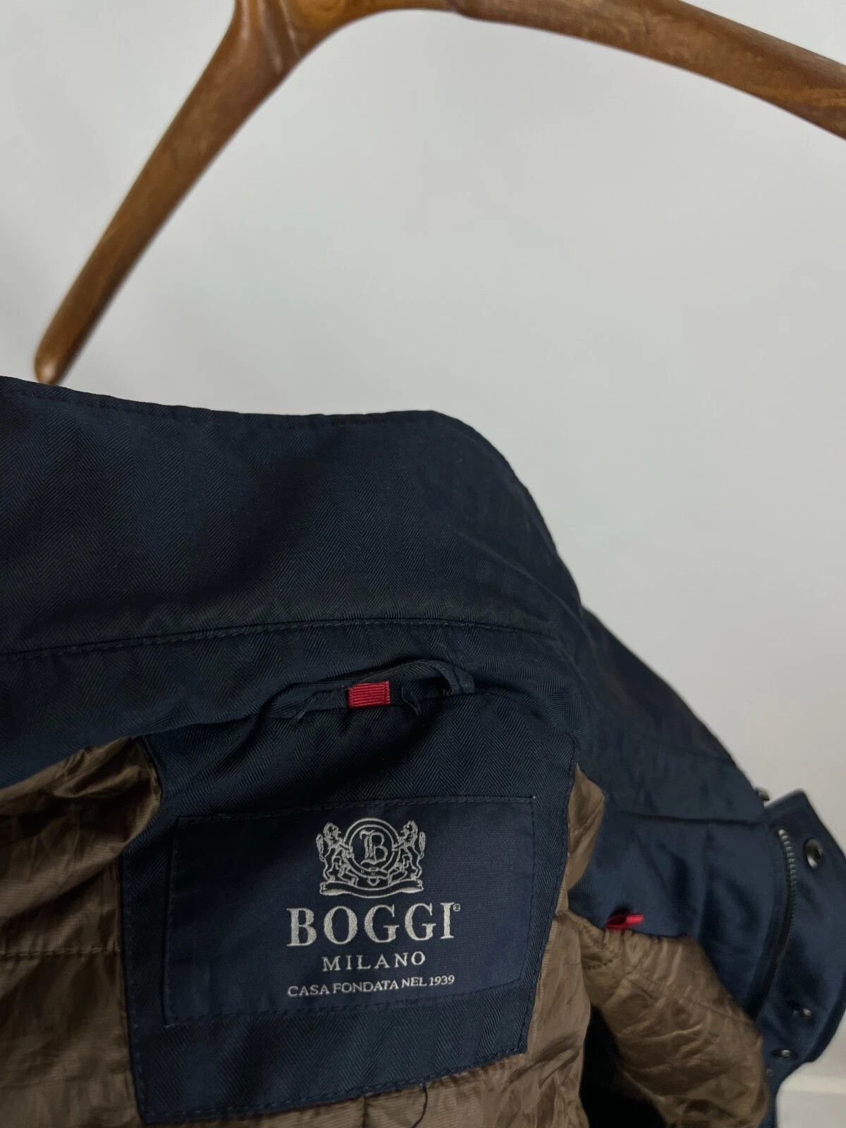 Boggi Boggi Milano Herringbone Classic Rain-Stop Coat Jacket Size US M / EU 48-50 / 2 - 15 Thumbnail