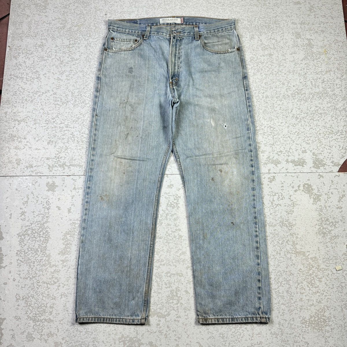 If Six Was Nine × Levi's × Vintage 💥Vintage Y2K Levis 505 Sick Dirty Rusty Washed Blue Jean Size US 36 / EU 52 - 3 Thumbnail