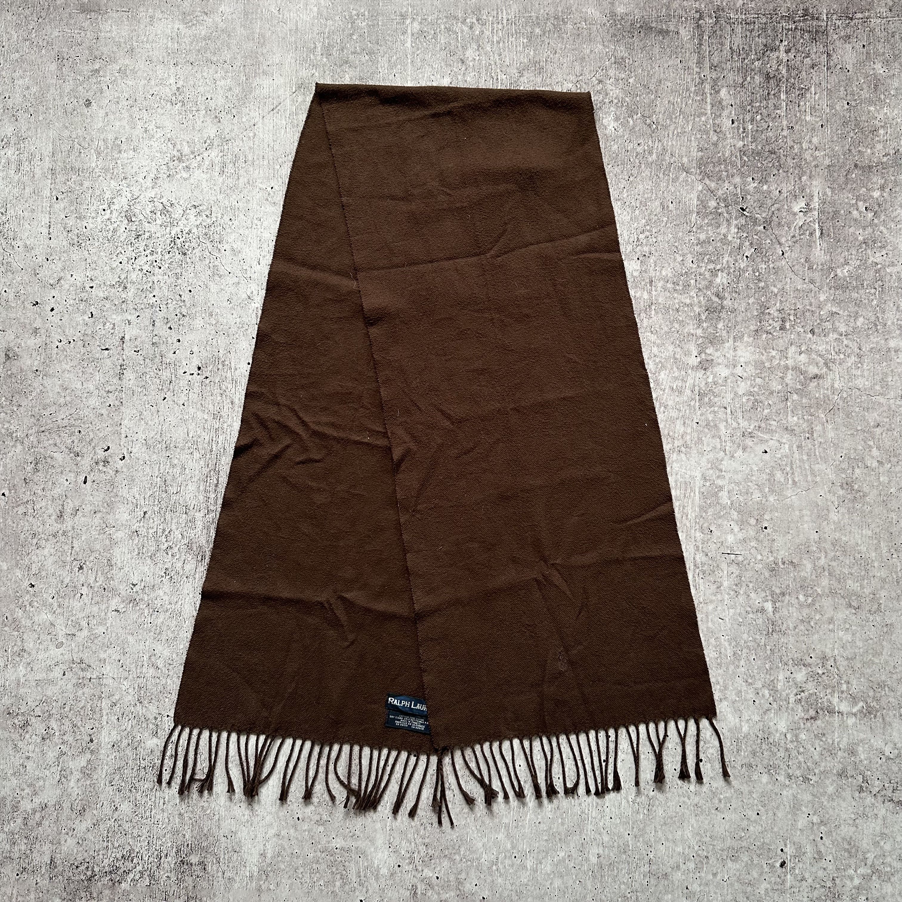 Ralph Lauren Polo Ralph Lauren Vintage Brown Scarf Size ONE SIZE - 4 Thumbnail