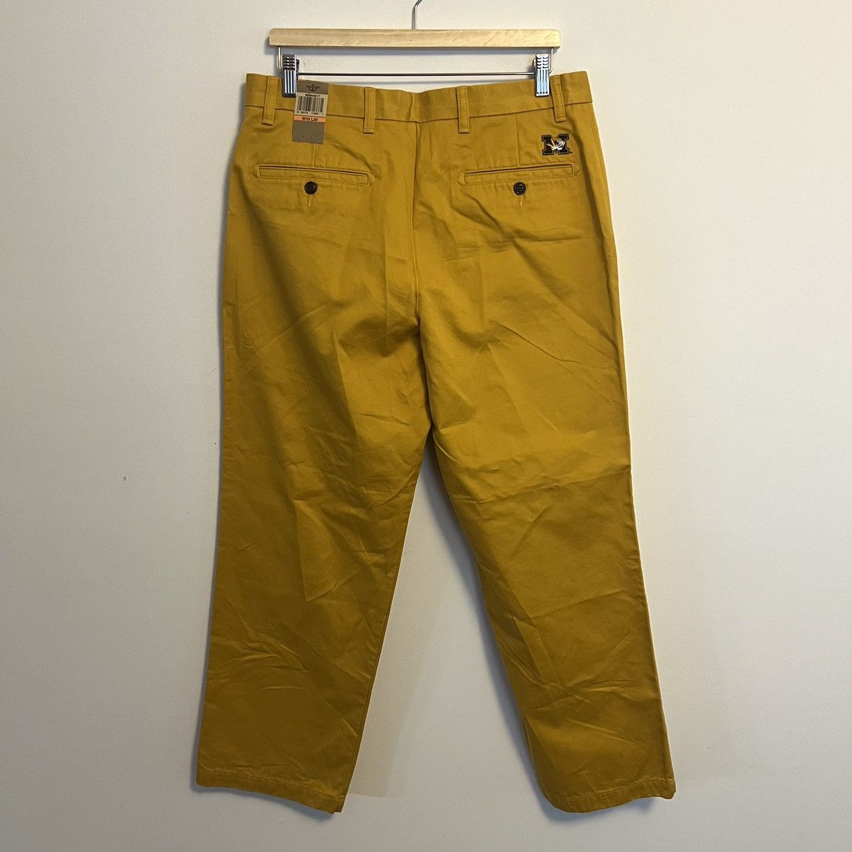 Dockers × NCAA Dockers Mizzou Tigers D3 Flat Front Game Day Khakis Size US 33 - 3 Thumbnail