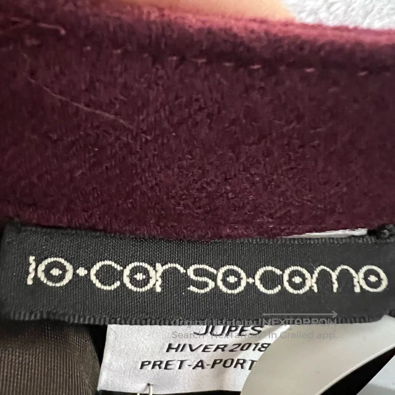 Vetements Vetements x Staff Only Burgundy Wool Skirt. Size 28" / US 6 / IT 42 - 4 Thumbnail