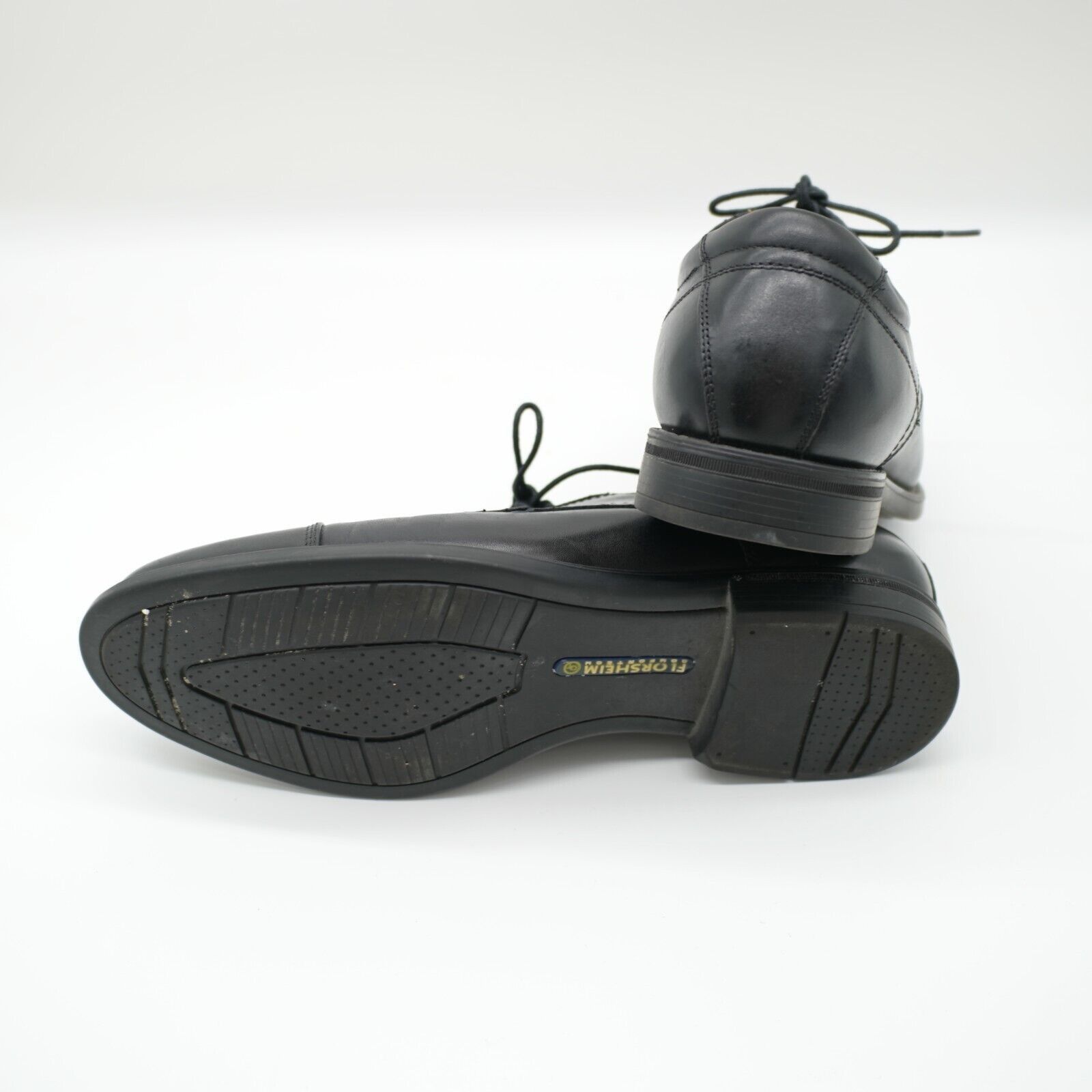 Florsheim Florsheim Comfortech Black Leather Oxford Shoes Toe Cap 10.5 Size US 10.5 / EU 43-44 - 10 Thumbnail