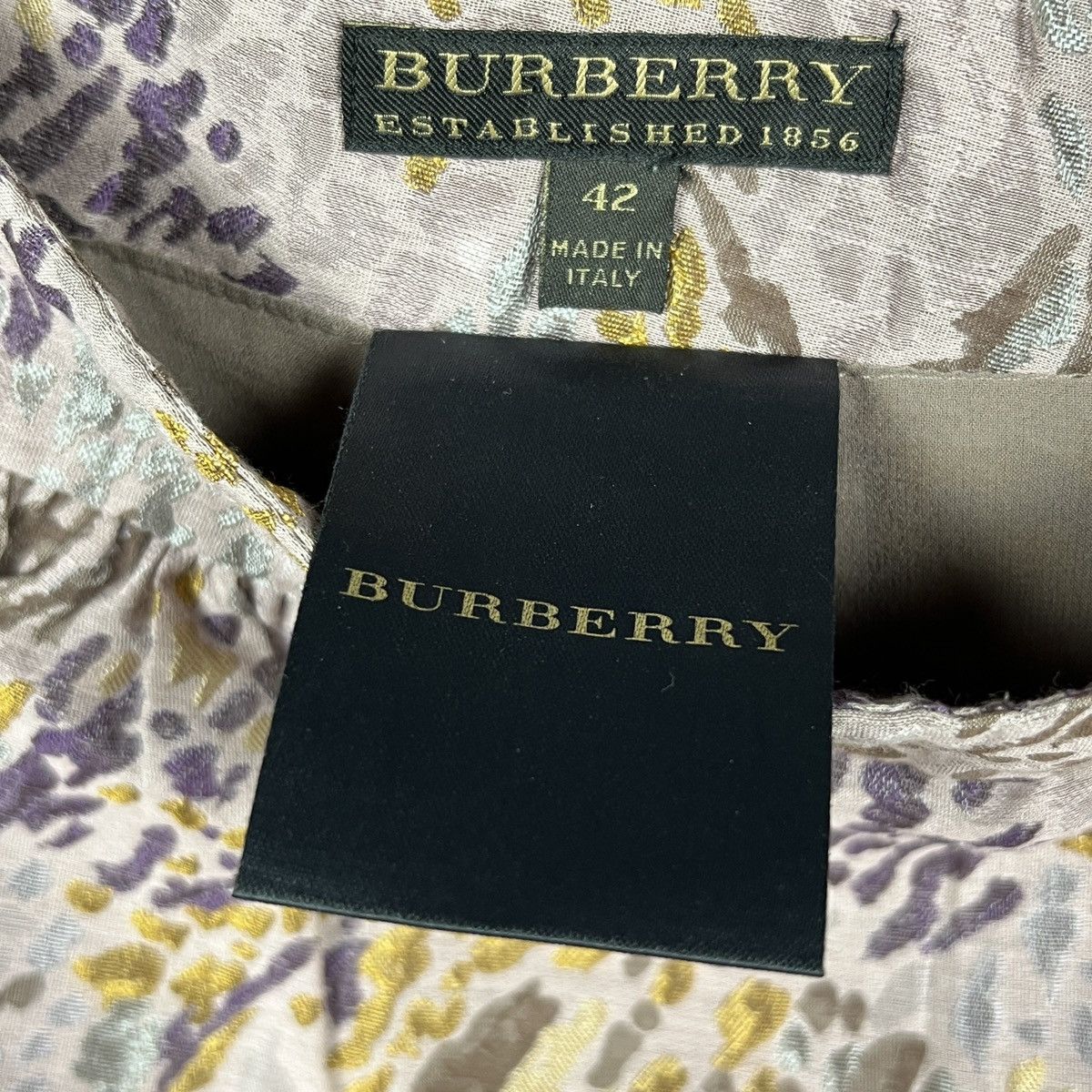 Burberry Burberry Jacquard Floral Silk Blend midi Skirt Size 42 Size 28" / US 6 / IT 42 - 6 Thumbnail