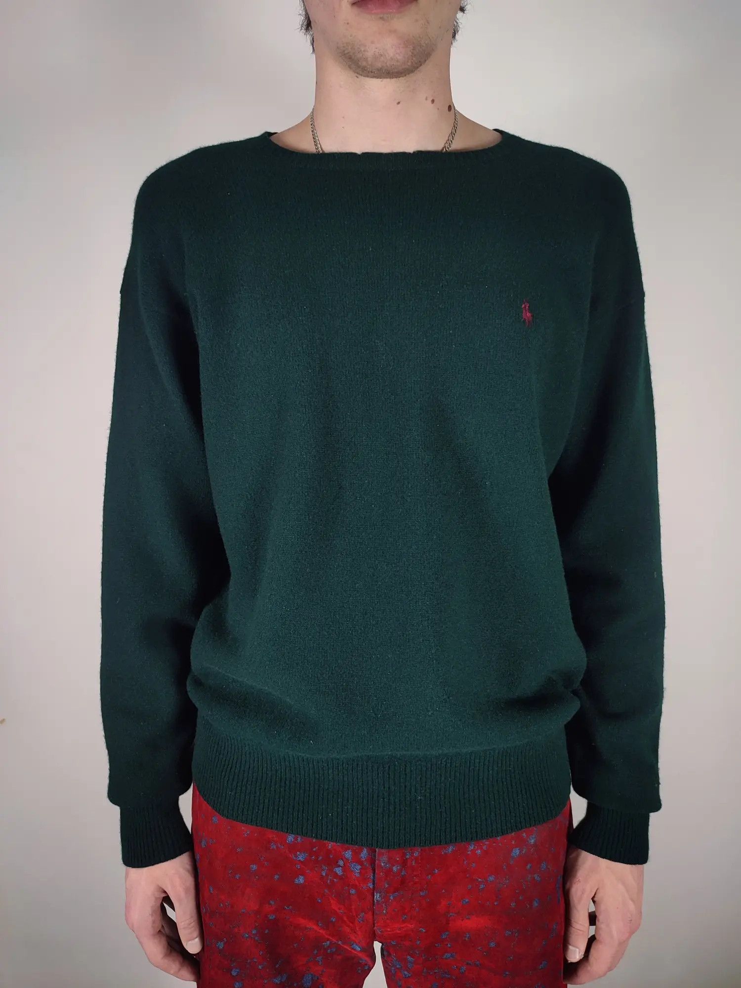 Polo Ralph Lauren Vintage Polo Ralph Lambswool Paint Soft Sweater Size US L / EU 52-54 / 3 - 8 Thumbnail