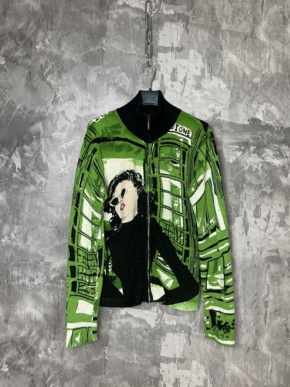 Custo Barcelona × Vintage Avant Garde Overprint Custo Barcelona Y2K Coloured Sweater Size M / US 6-8 / IT 42-44 - 1 Thumbnail