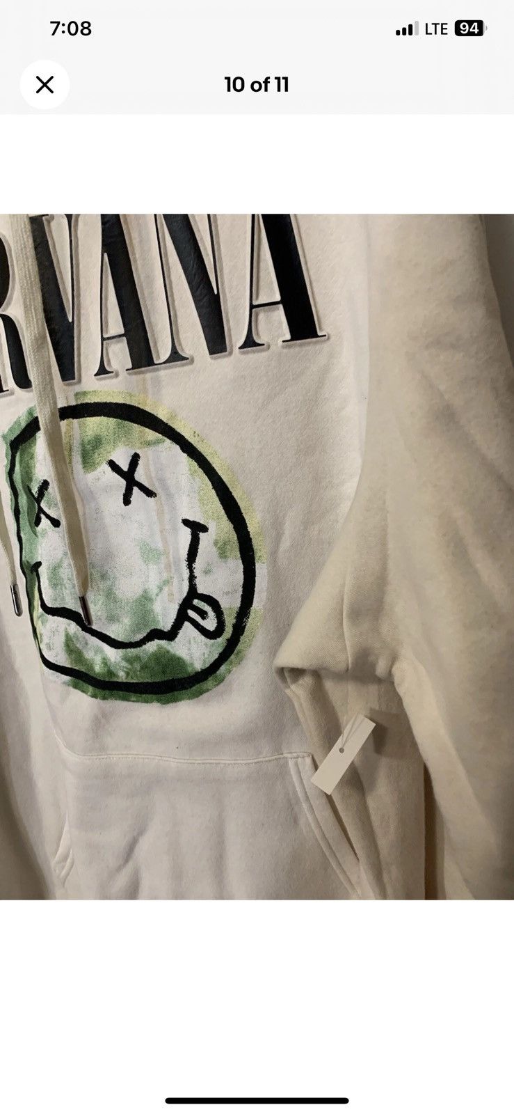 Nirvana New Nirvana mens sz 2XL hoodie cream pullover Size US XXL / EU 58 / 5 - 6 Thumbnail