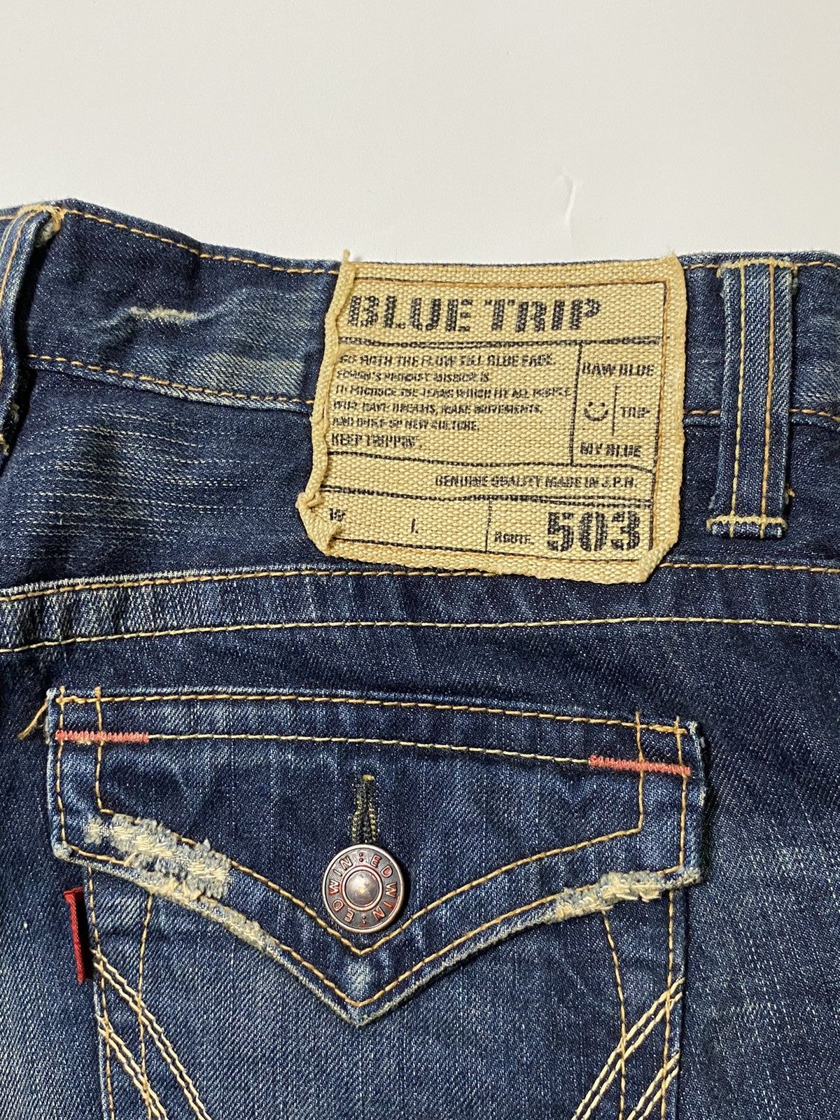 If Six Was Nine Lace up pant jeans edwin flare japanese brand Size US 32 / EU 48 - 7 Thumbnail