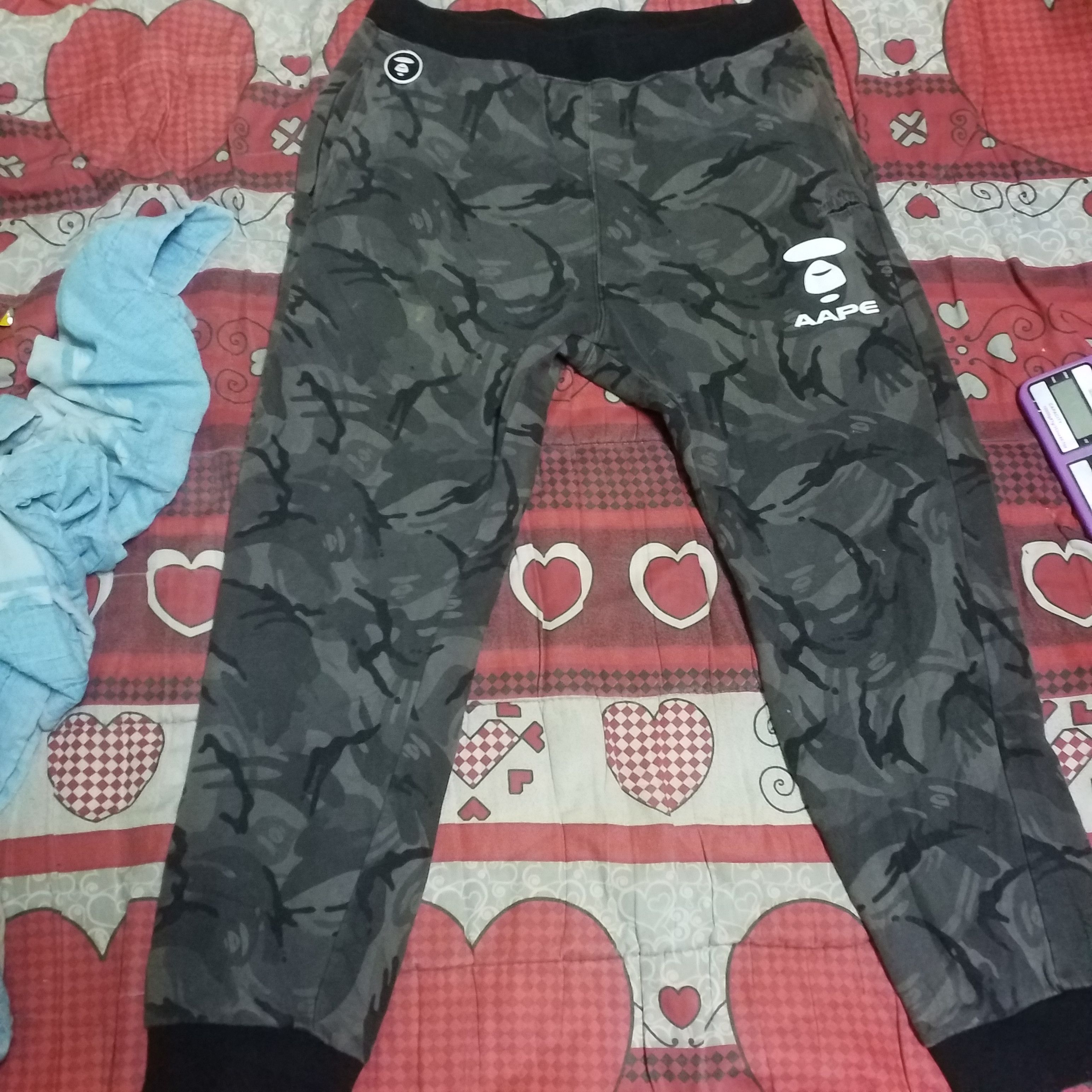 Aape Aape by A Bathing Ape Camo Sweat Pants Size US 32 / EU 48 - 1 Thumbnail