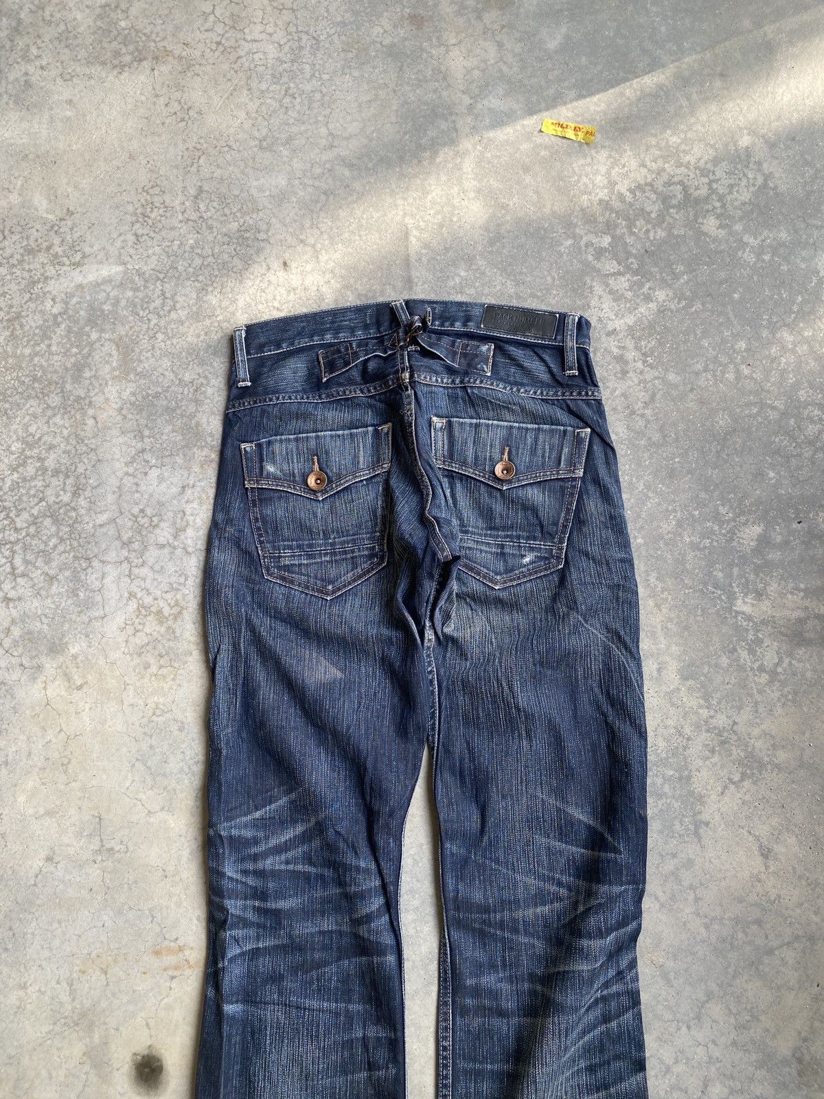 If Six Was Nine × Vintage Vintage back number straight cut denim Size US 31 - 4 Thumbnail