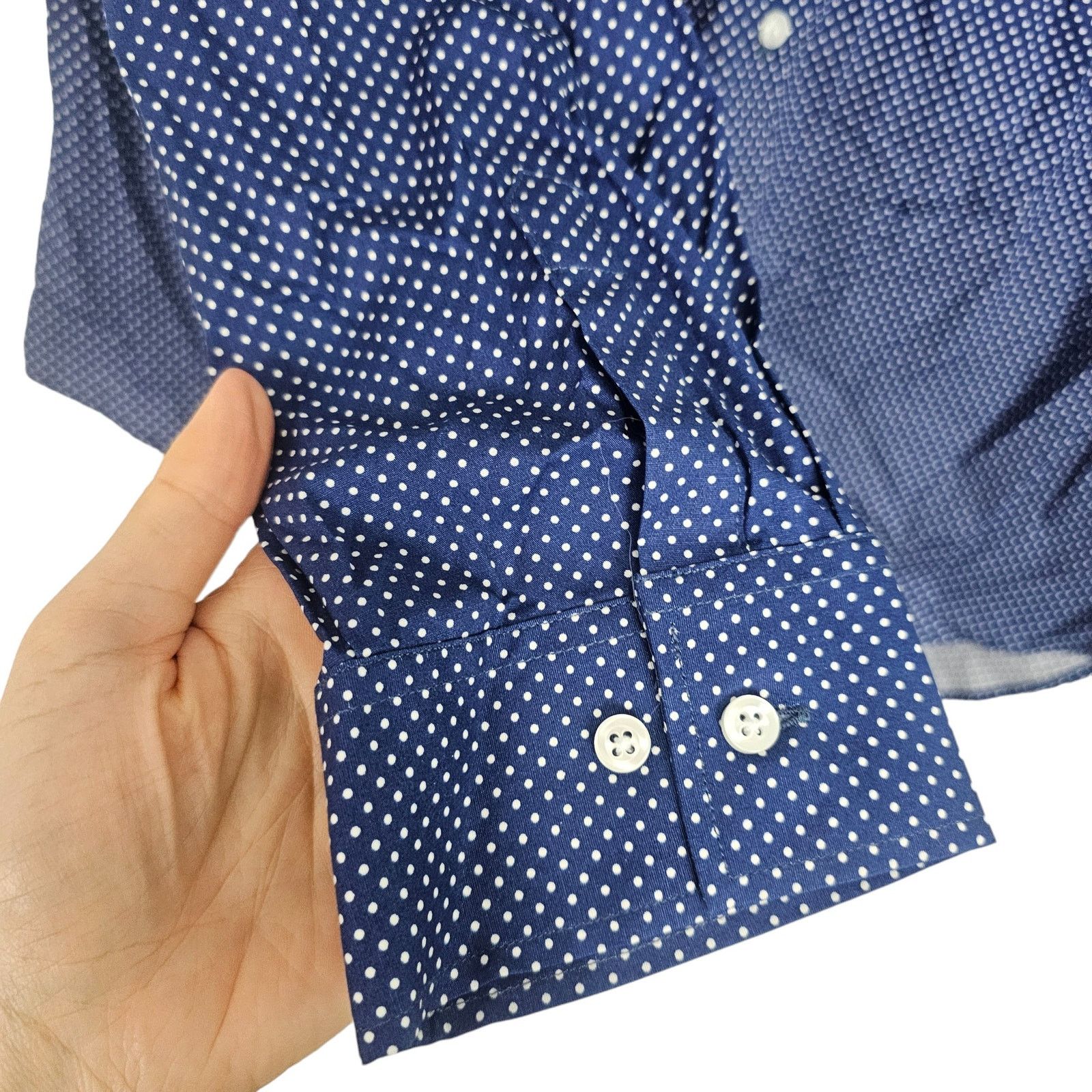 J. Peterman J. Peterman Womens Polka Dot Button Top 18 Classic Timeless Size XXL / US 16-18 / IT 52-54 - 4 Thumbnail