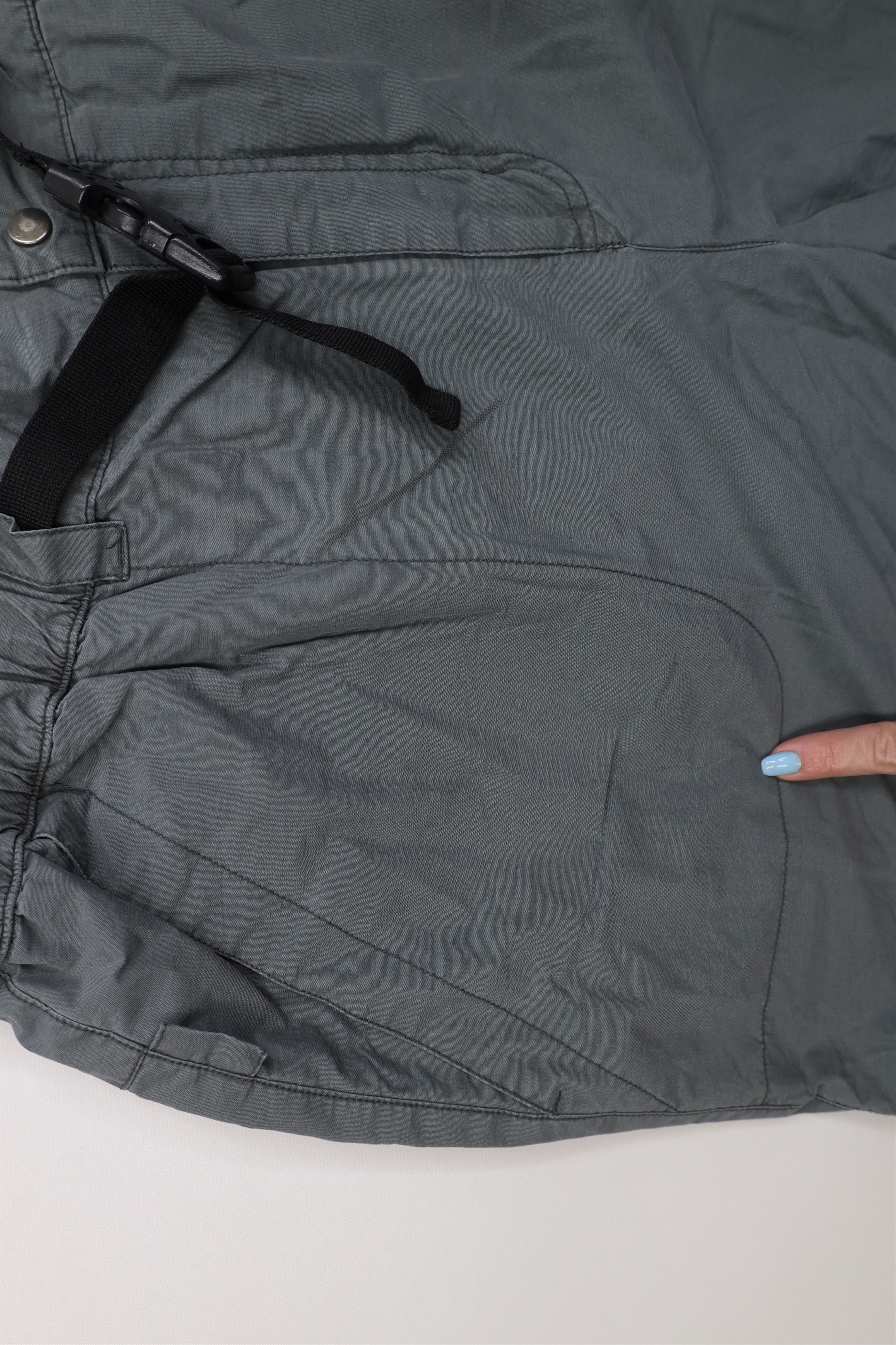 Vintage Vintage 90s Y2K Streetwear Belted Wide Leg Cargo Pants Gray Size US 38 / EU 54 - 7 Thumbnail