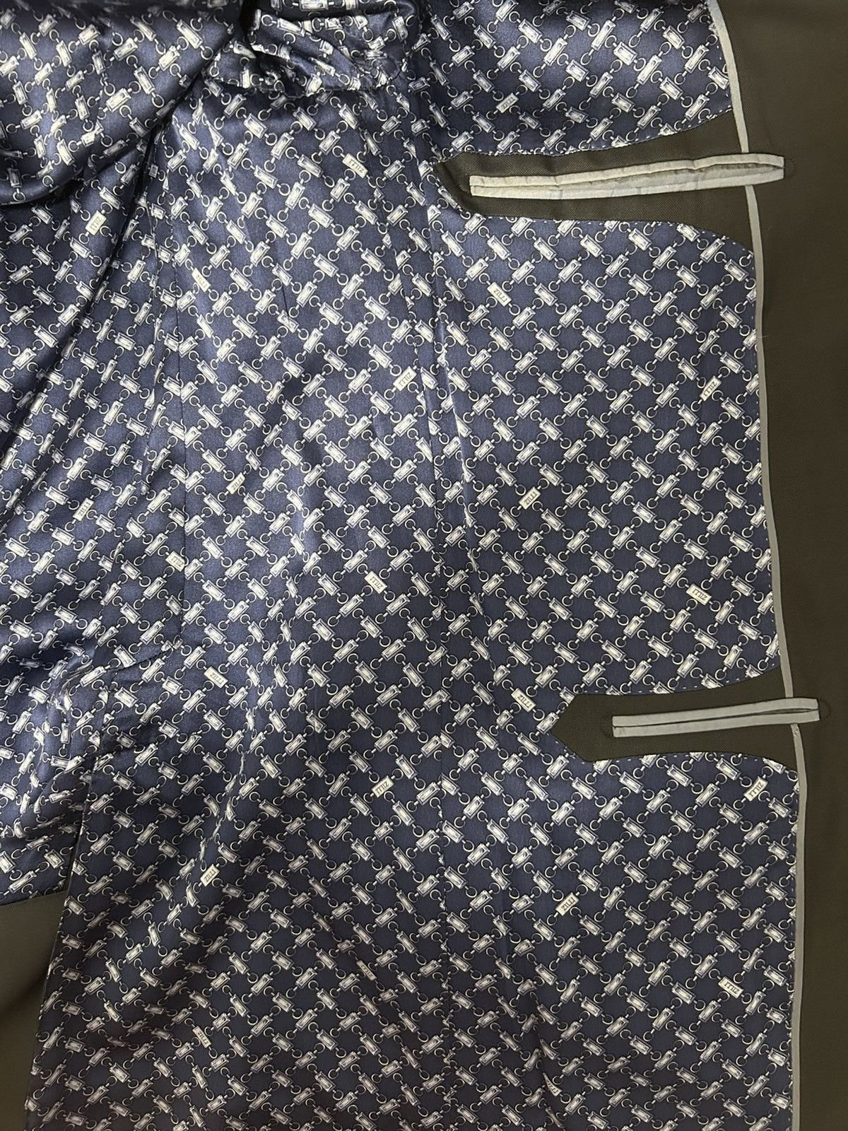 Zilli Zilli Dark Blue Mens Wool Silk Blazer Size 56 Size 54L - 4 Thumbnail