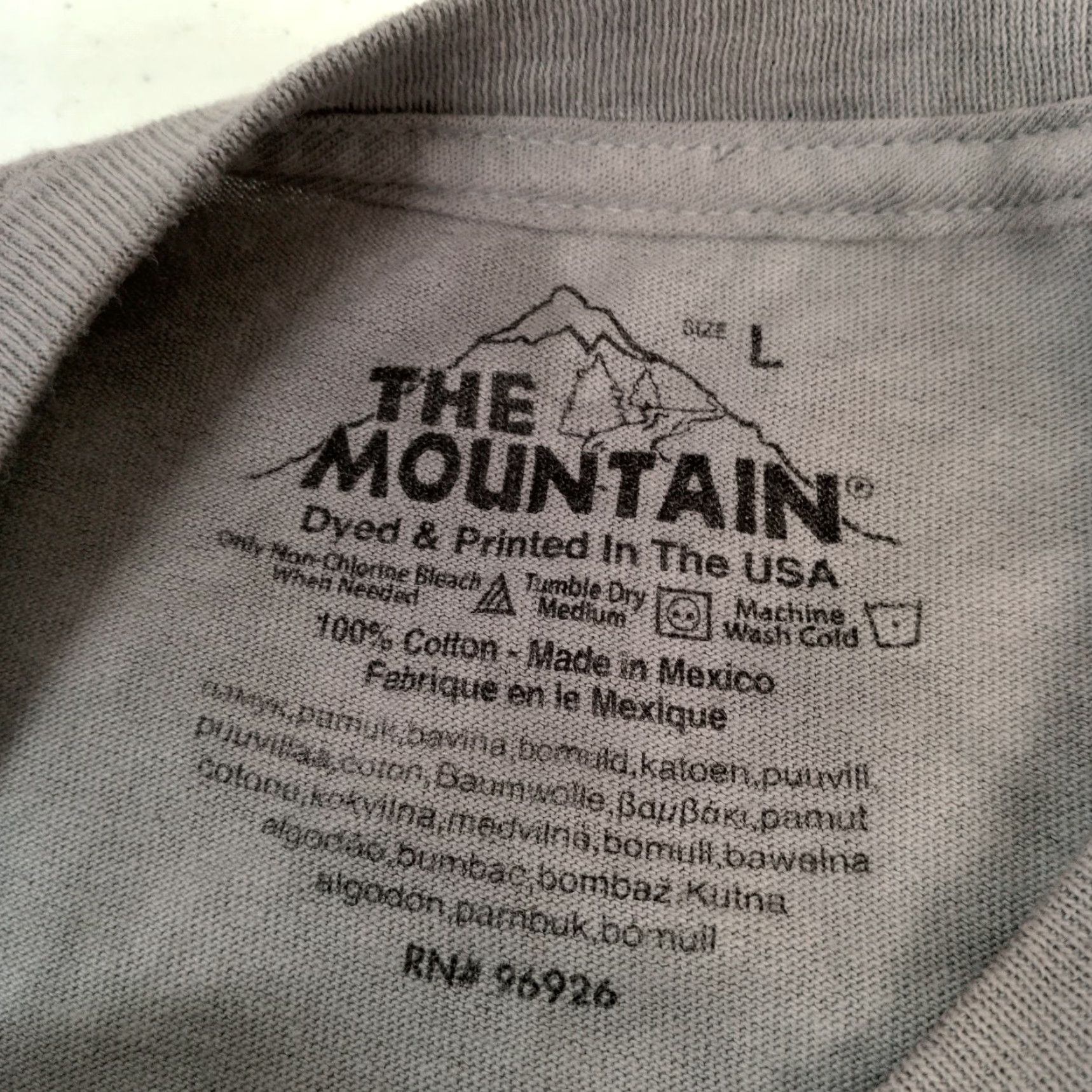 The Mountain VINTAGE The Mountain Operation Hat Trick Shirt L Gray Cotton Short Sleeve Crew Neck Military Art Jason Bullard USA Soldier 2016 Mens Size US L / EU 52-54 / 3 - 6 Thumbnail