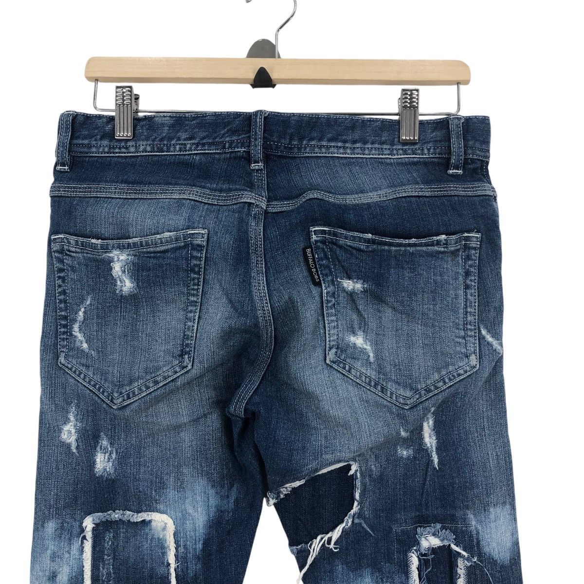 BUFFALO BOBS BUFFALO BOBS Boro Patchwork Denim Pants Size US 31 - 7 Thumbnail
