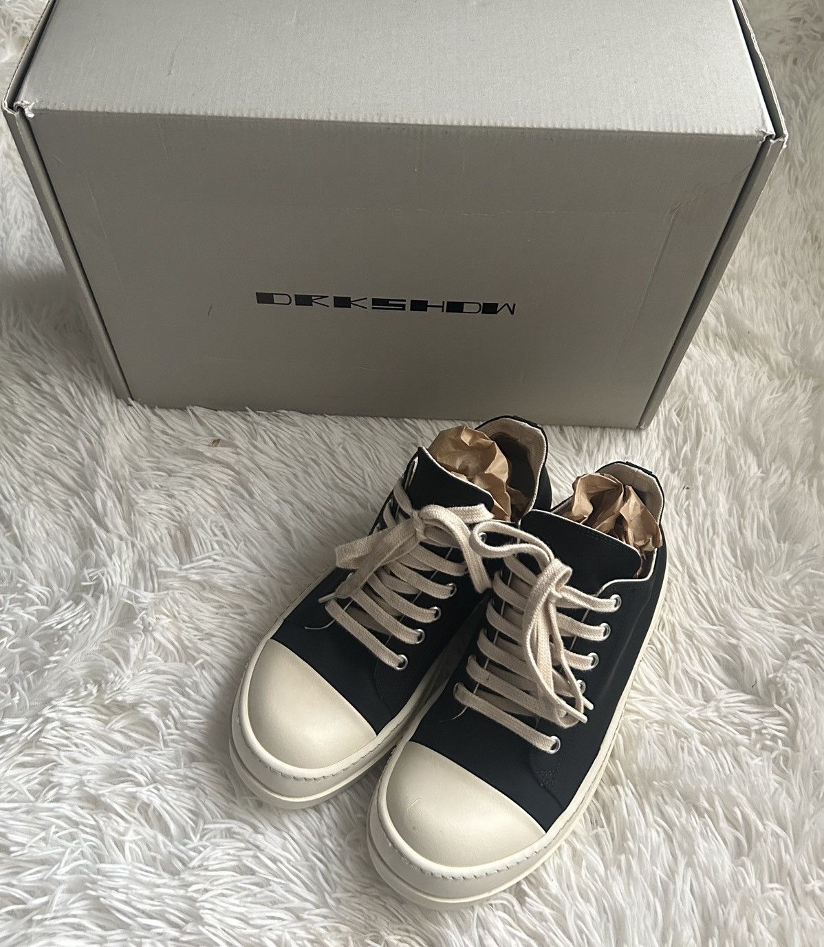Rick Owens × Rick Owens Drkshdw Rick owens drkshdw ramones low top