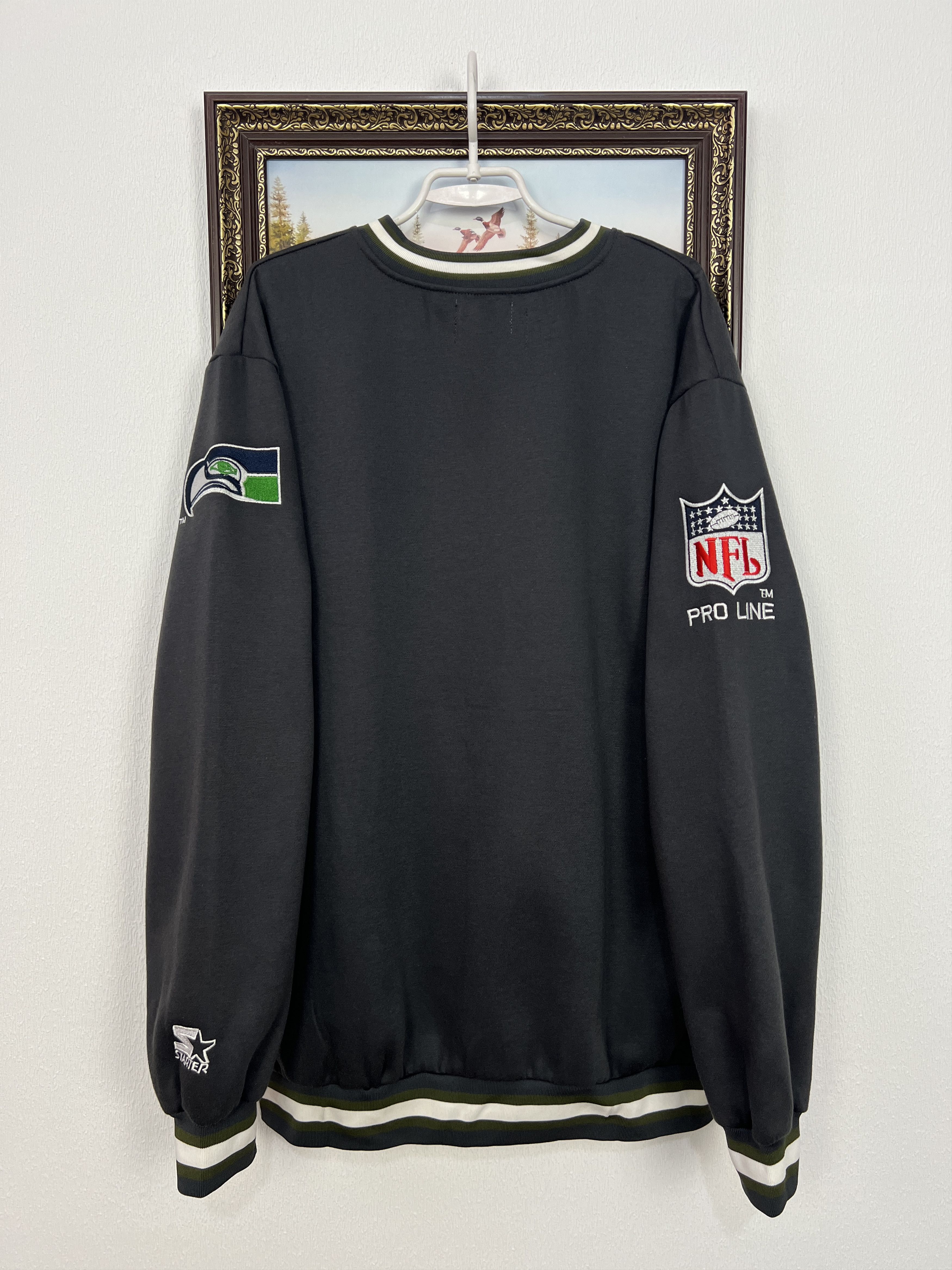 Starter Seattle Seahawks Sweatshirt NHL Crewneck Big Logo 3XL Size US XXL / EU 58 / 5 - 11 Thumbnail