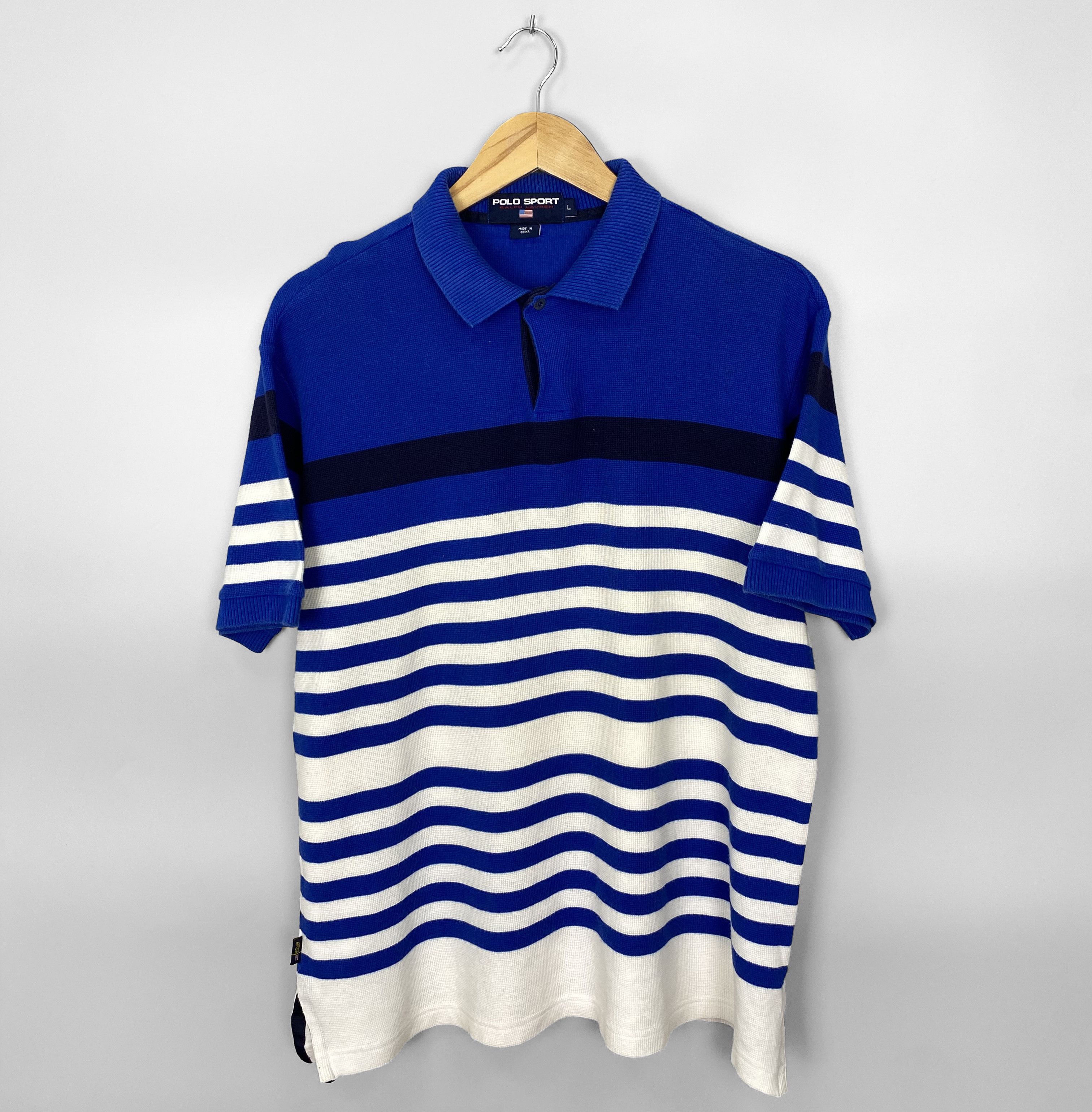 Ralph Lauren Sport Vintage Ralph Lauren Polo Sport Striped Size US L / EU 52-54 / 3 - 1 Thumbnail