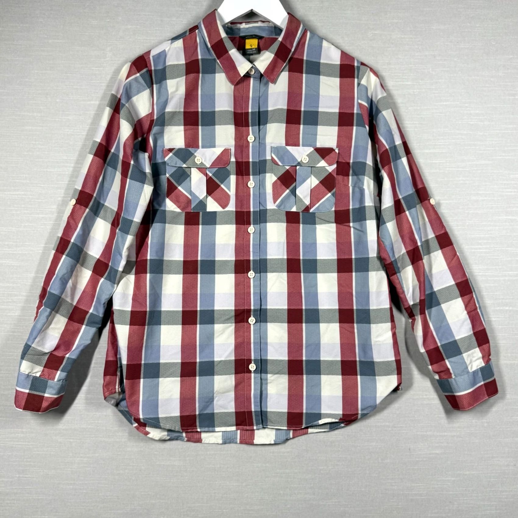 Eddie Bauer Eddie Bauer Shirt Womens Medium Plaid Travex Button Down Long Sleeve Outdoor Size M / US 6-8 / IT 42-44 - 3 Thumbnail