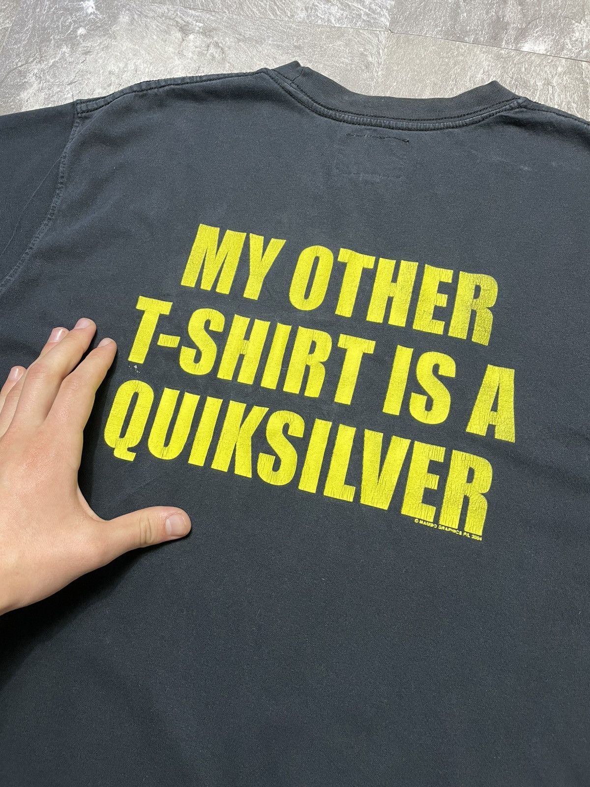 Mambo Mambo 2004 My Other T-Shirt is a Quicksilver Vintage Black Size US L / EU 52-54 / 3 - 2 Thumbnail