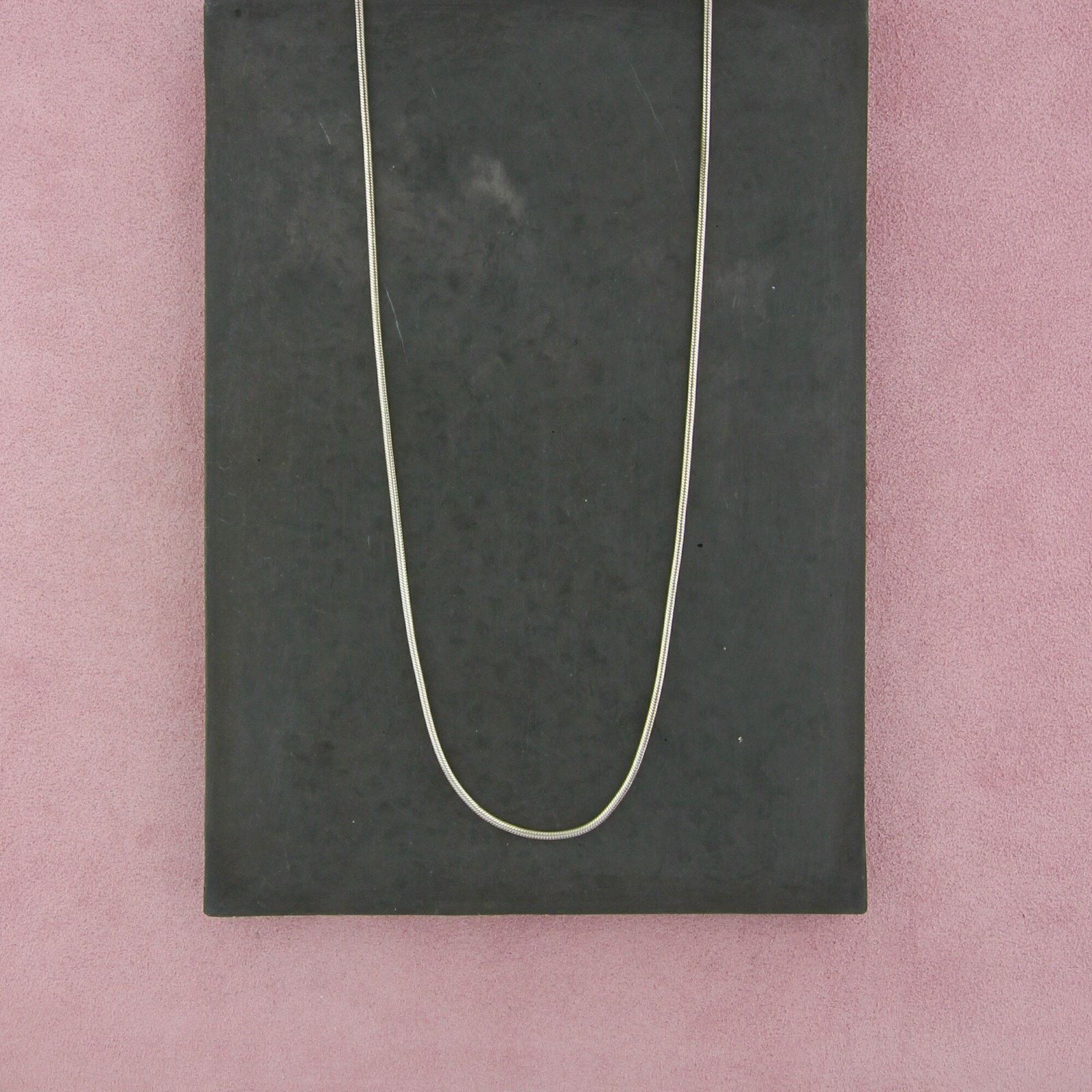Sterling Silver sterling silver 2mm snake chain necklace size 24in Size ONE SIZE - 1 Thumbnail