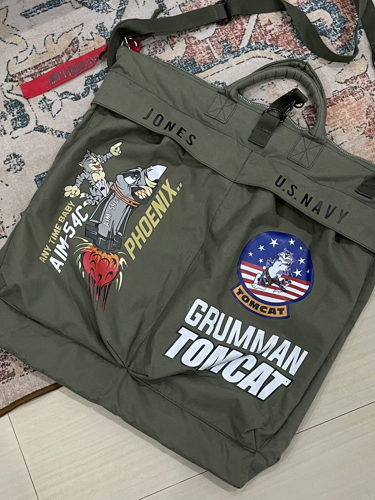 Alpha Industries Vintage Alpha Industries USAF Flyers Pilot Helmet Bag Size ONE SIZE - 3 Thumbnail
