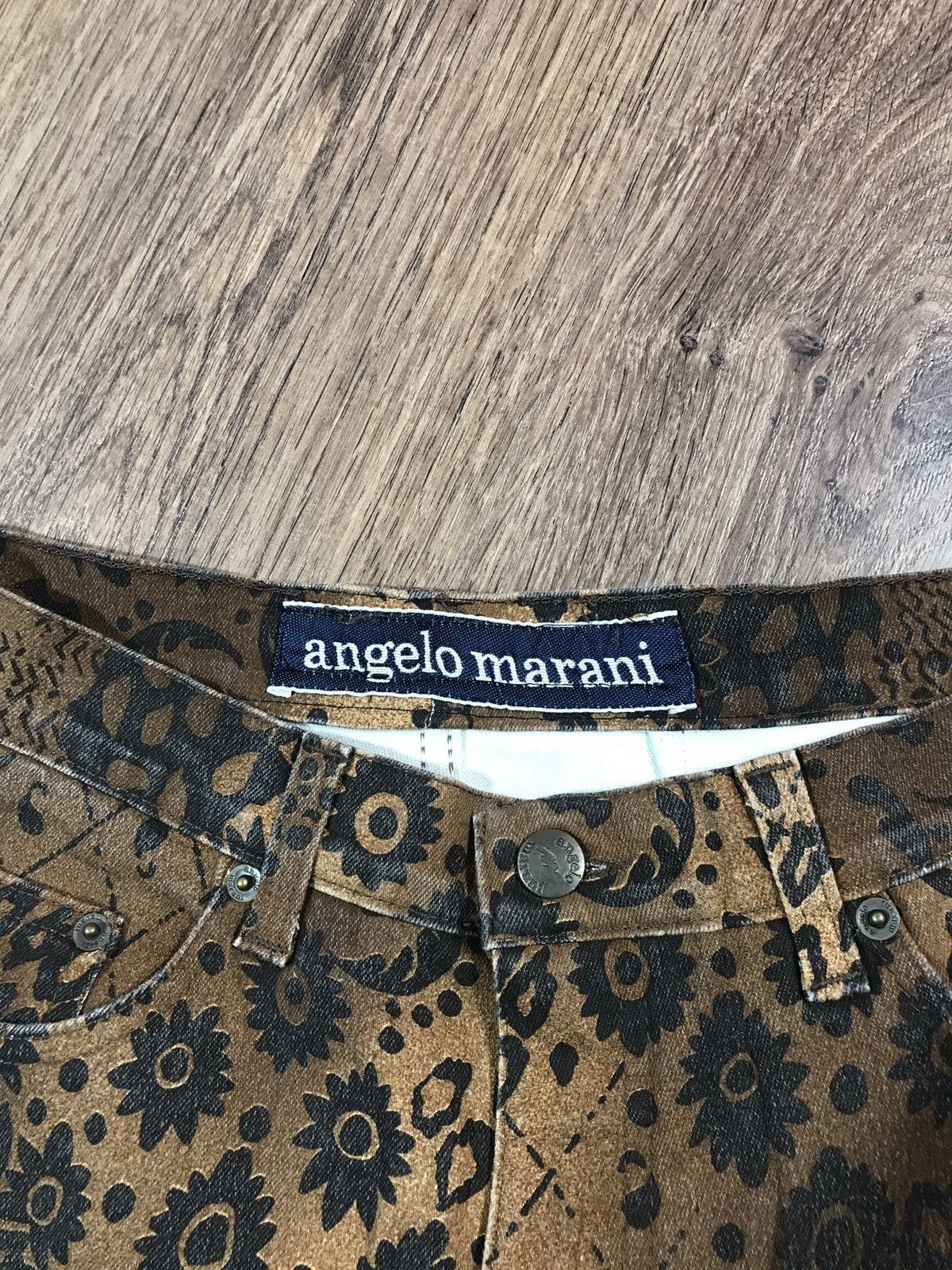 Vintage Vintage Luxury Designer Angelo Marani Print Pants Size 34" / US 12 / IT 48 - 6 Thumbnail