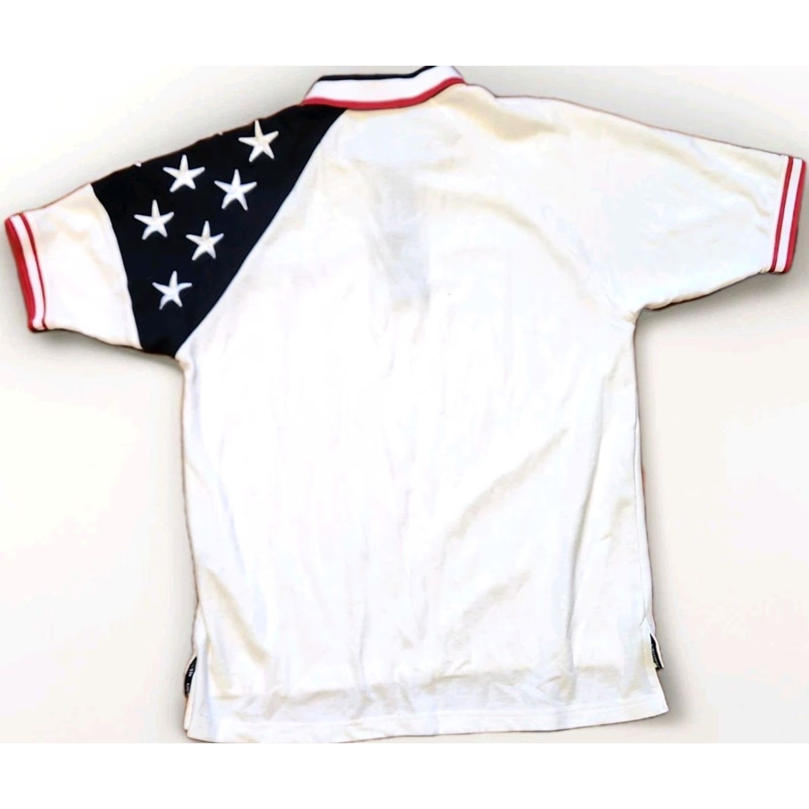 Vintage Rock Point Freedom Polo Shirt Men's L Solid with Stars Red White Blue Patriotic Retro Shirt Polo Mens L Rock Point Size US L / EU 52-54 / 3 - 2 Thumbnail