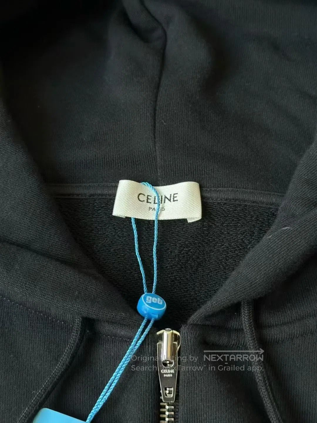 Celine Celine Embroidered Logo Zip Hoodie. Size US L / EU 52-54 / 3 - 3 Thumbnail