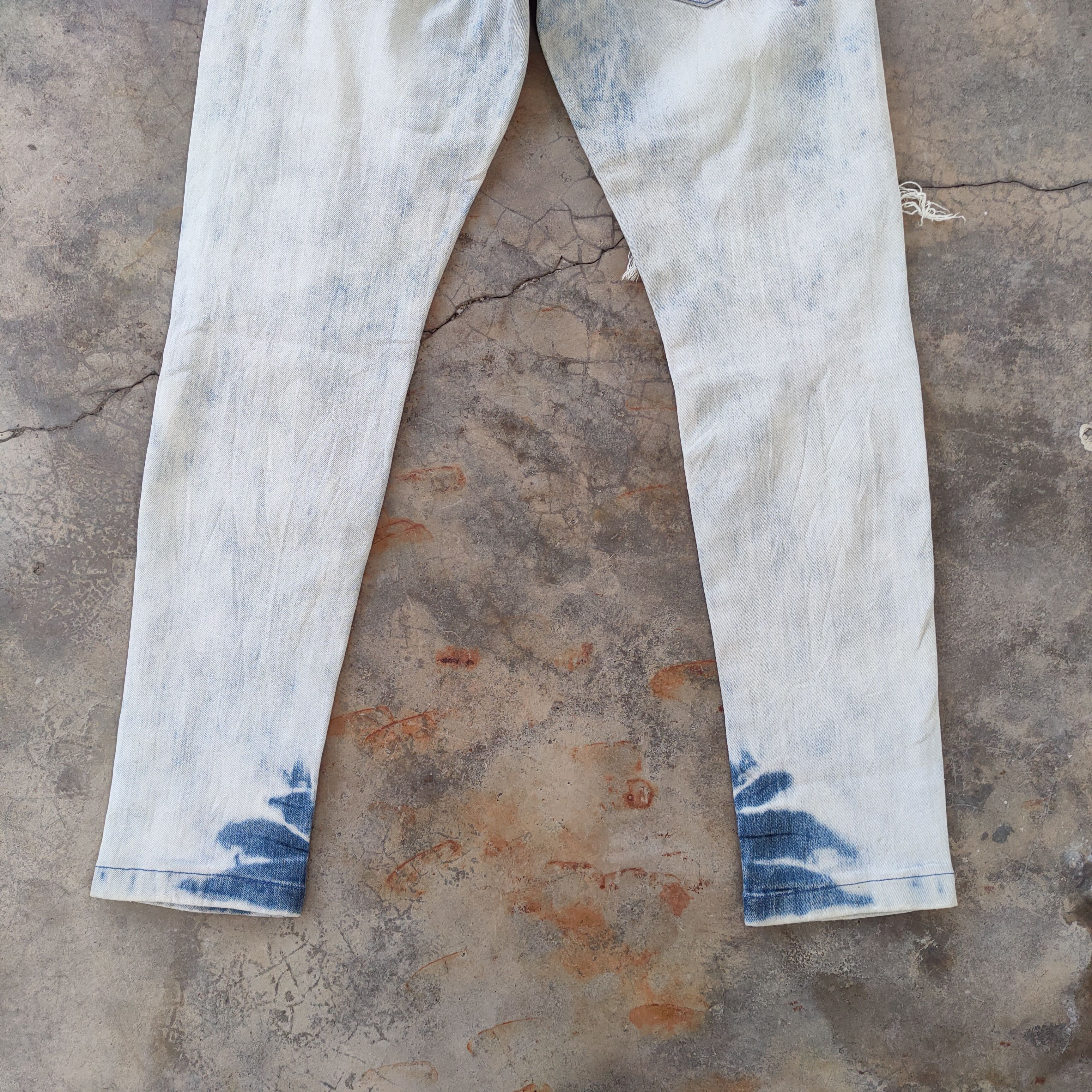 Japanese Brand VINTAGE MCD PUNK ROCK FADED WASH DISTRESSED JEANS PANTS Size US 32 / EU 48 - 12 Thumbnail