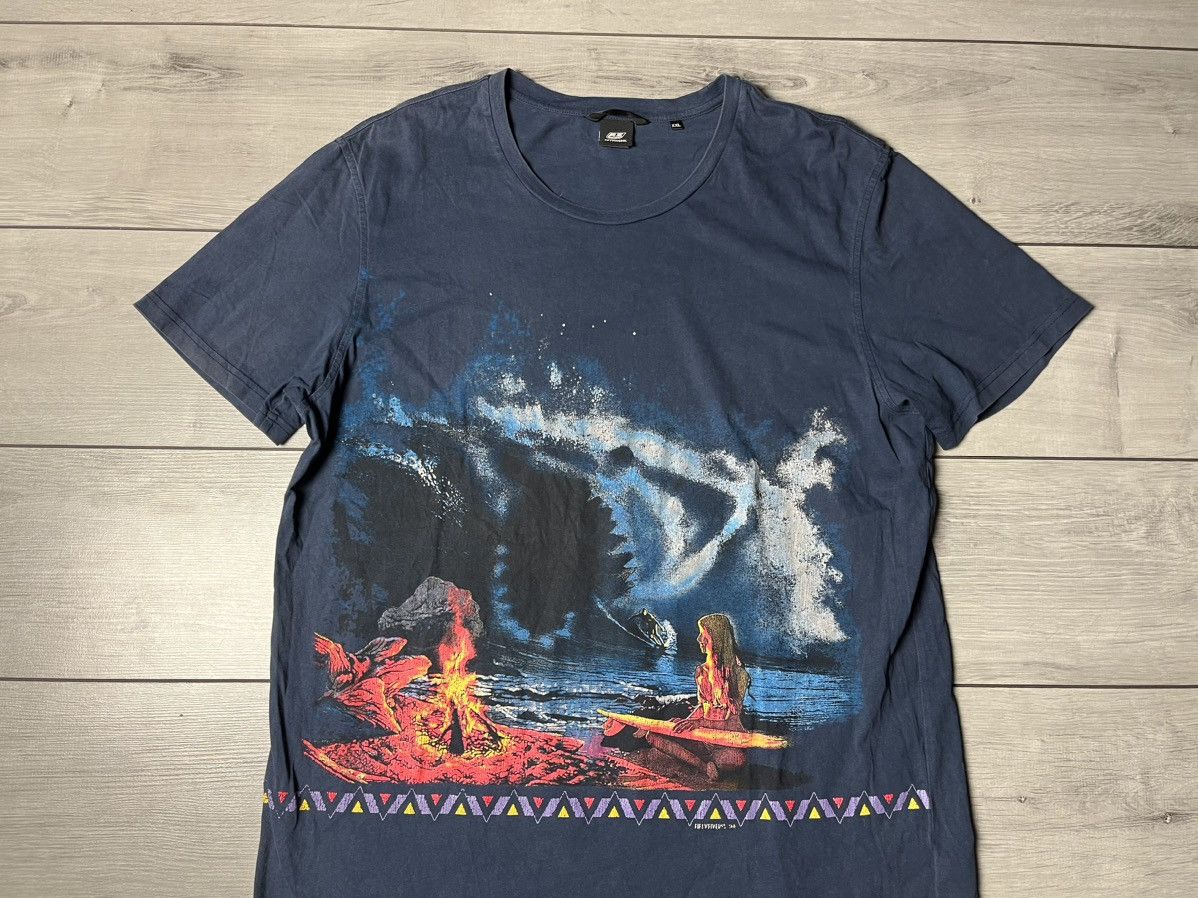 Diesel Diesel T-shirt surfing shark print size XXLarge Size US XXL / EU 58 / 5 - 3 Thumbnail