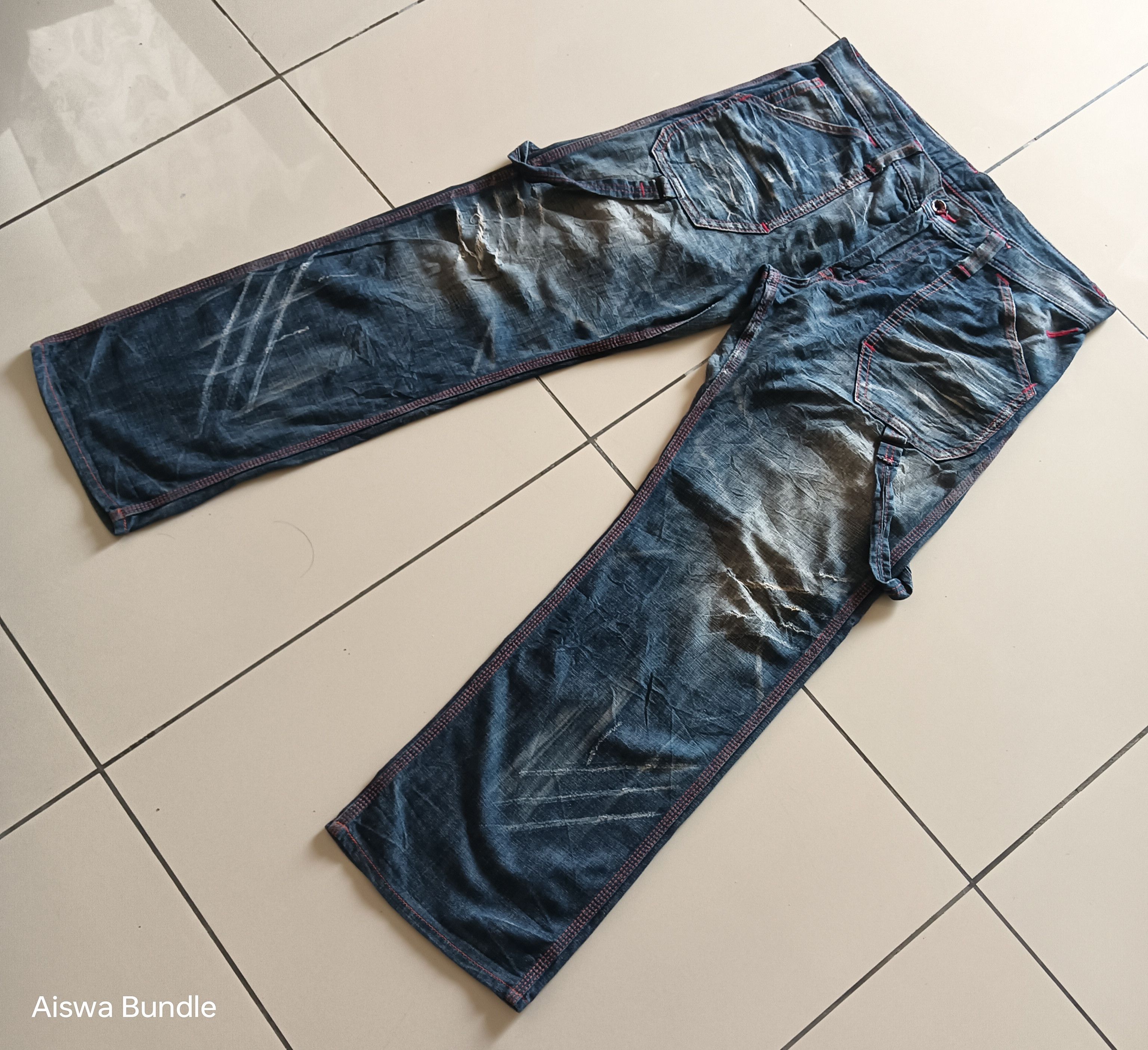 Edwin × Japanese Brand Edwin Blue Trip Distressed Denim Size US 38 / EU 54 - 3 Thumbnail