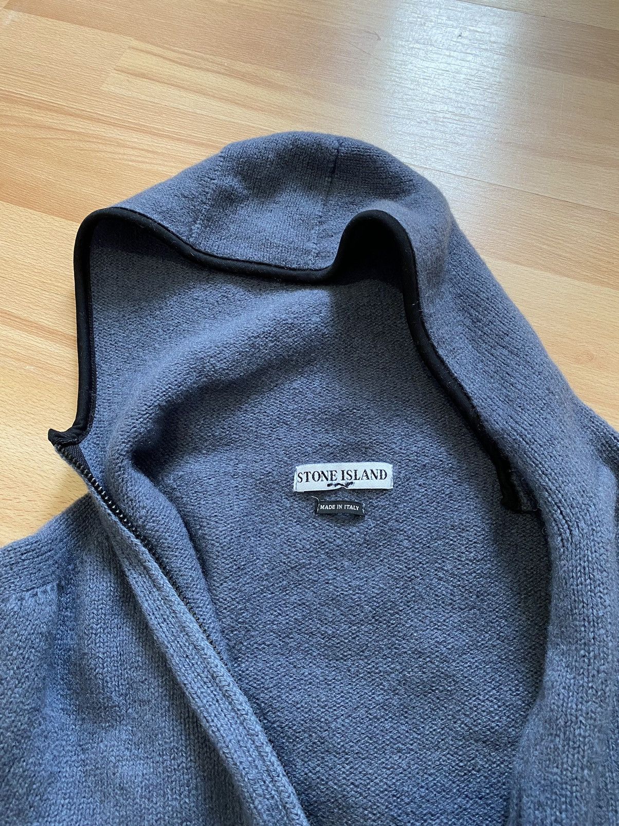 Stone Island Authentic 2004 Stone Island Knitted Full Zip Hoodie Sweater Size US XL / EU 56 / 4 - 10 Thumbnail