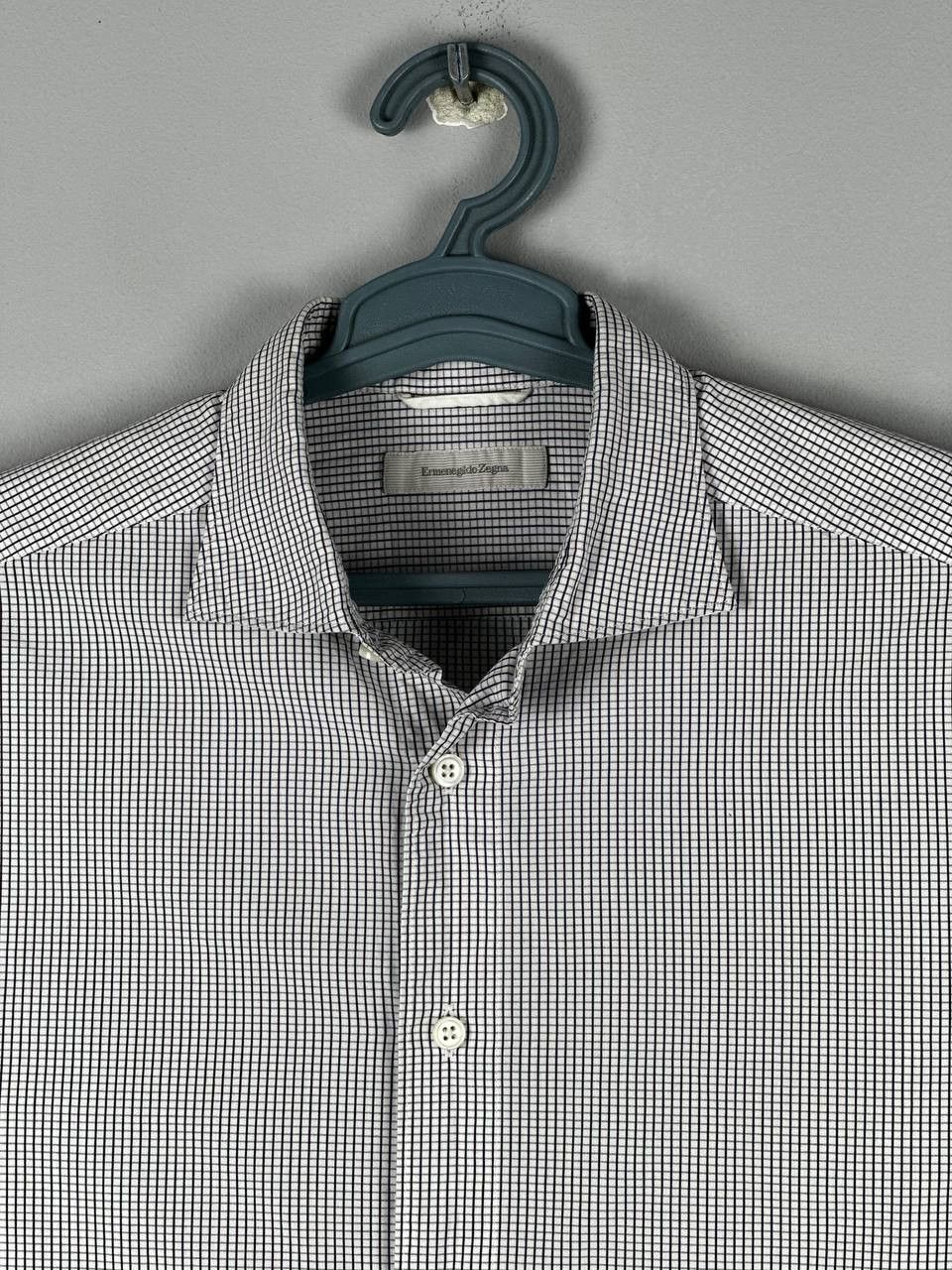 Ermenegildo Zegna Ermenegildo Zegna Luxury Plaid Short Sleeve Shirt Size US L / EU 52-54 / 3 - 4 Thumbnail