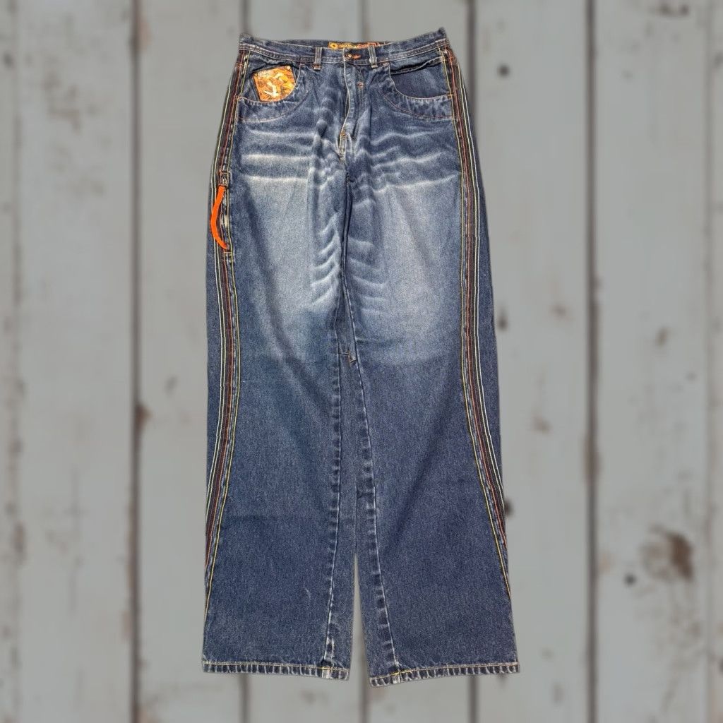 Akademiks VINTAGE Akademiks Jeans Mens 36x33 Blue Baggy Skater 90s Hip Hop Urban Y2K Jeans Men Blue 90s Hip Hop Vintage Urban Baggy Relaxed 36x33 Mens Size US 36 / EU 52 - 1 Thumbnail