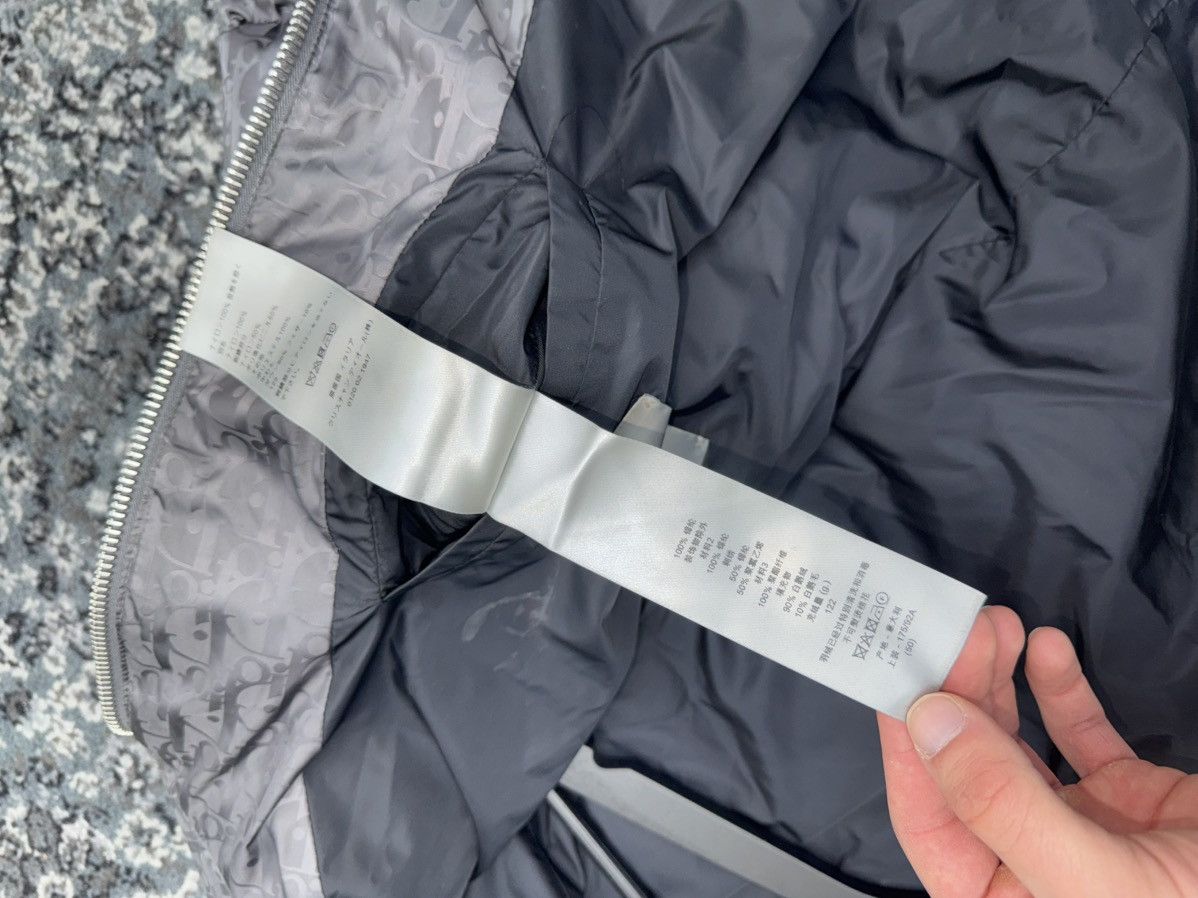 Dior oblique puffer dark grey