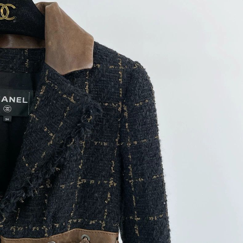 Chanel Chanel Black Zongzi exposed waist tie coat Size XXS / US 00 / IT 34 - 3 Thumbnail