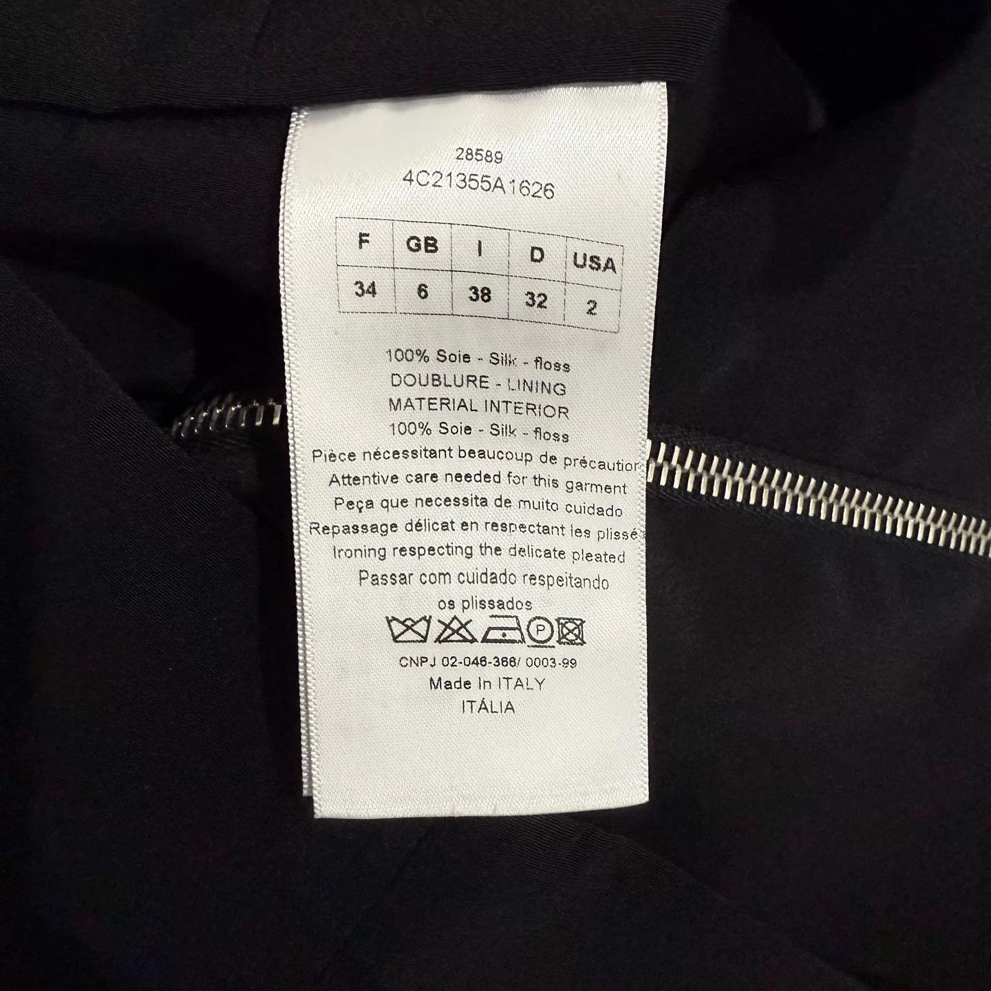 Dior Dior women's black pleated skirt 34 99 new Size 25" / US 0 / IT 36 - 4 Thumbnail