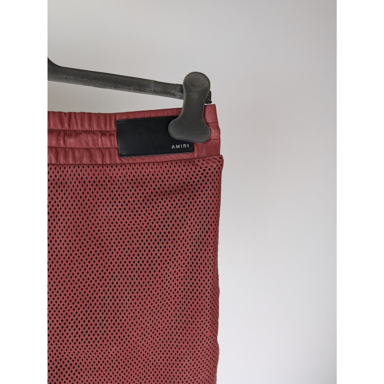 Amiri o1rshd1 MA Perforated Leather Shorts in Sun Dried Tomato Size US 32 / EU 48 - 15 Thumbnail