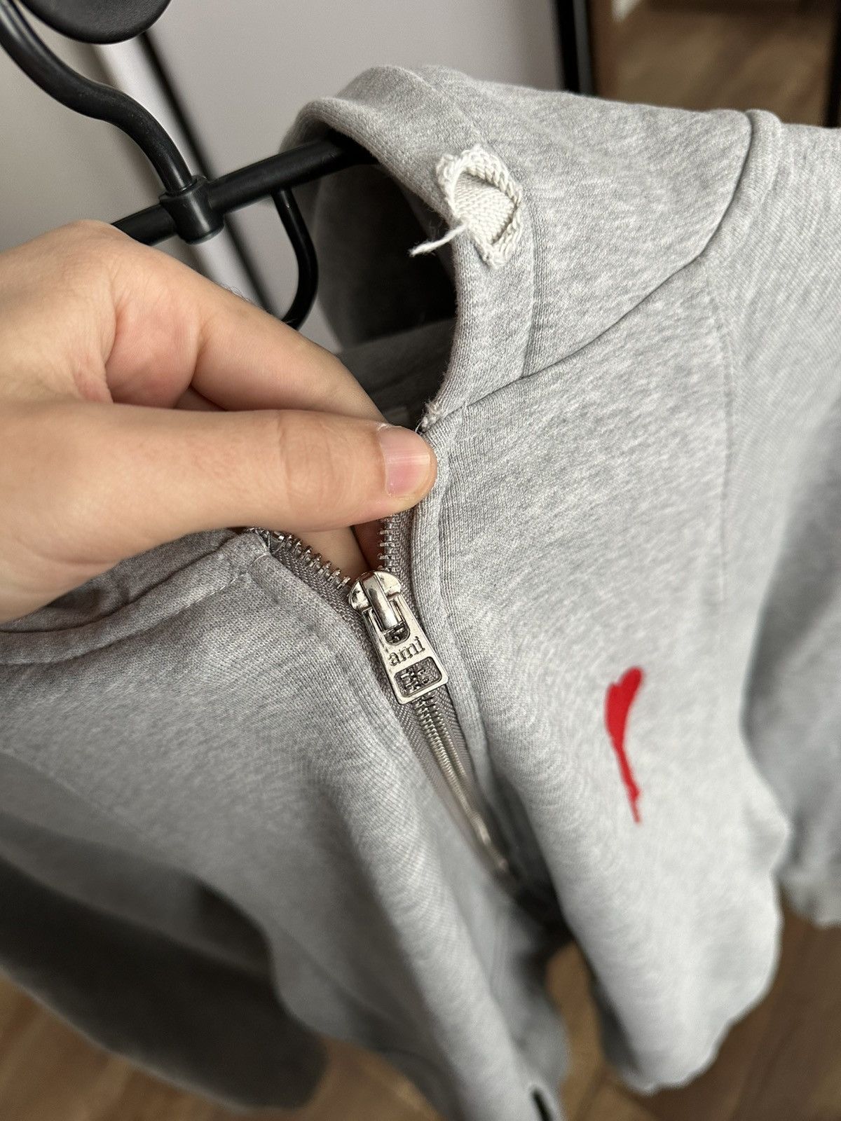 AMI AMI Paris Zip Hoodie Pullover Size US M / EU 48-50 / 2 - 8 Thumbnail