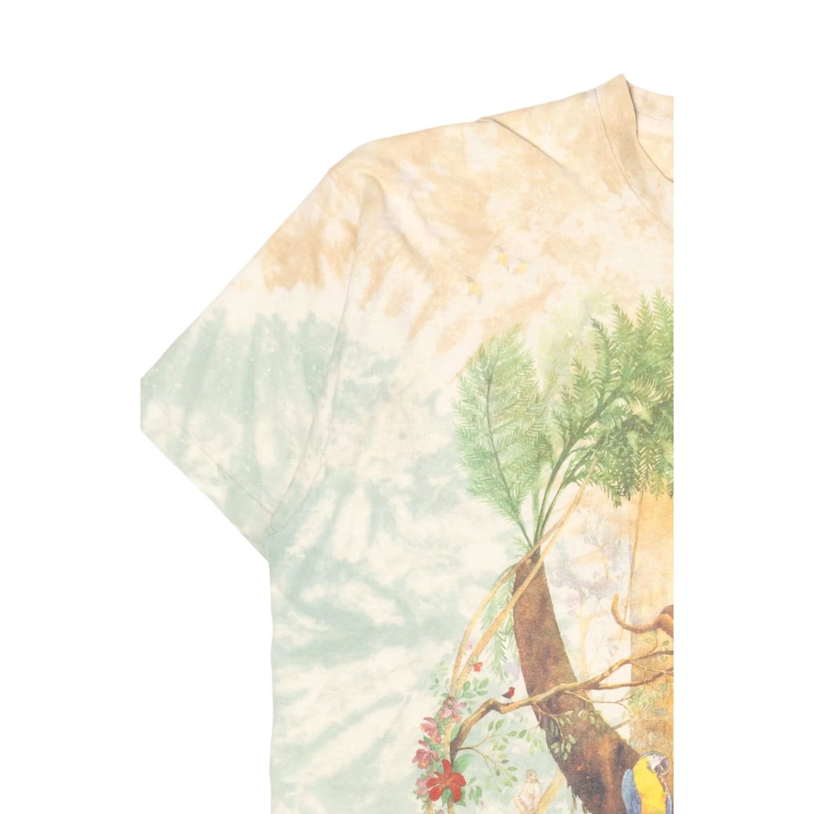 Liquid Blue VINTAGE Liquid Blue Rainforest Preserve Paradise Tie Dye Single Stitch T-Shirt XX-Large Green Unisex Adults 1990s Mens Womens Size US XXL / EU 58 / 5 - 7 Thumbnail
