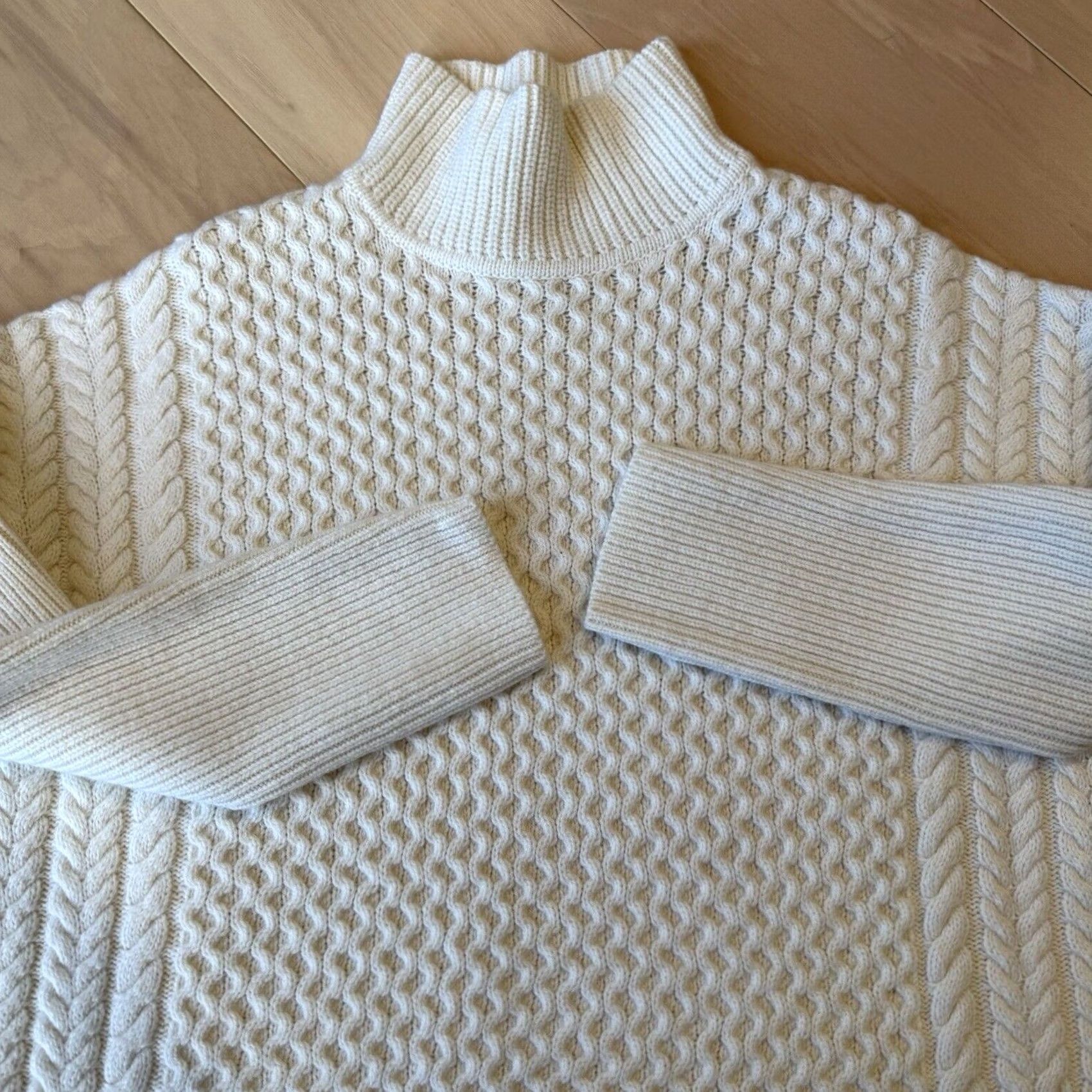 AYR AYR Sweater Women's S Ivory Wool Glam Boho Party Outdoors Size S / US 4 / IT 40 - 4 Thumbnail